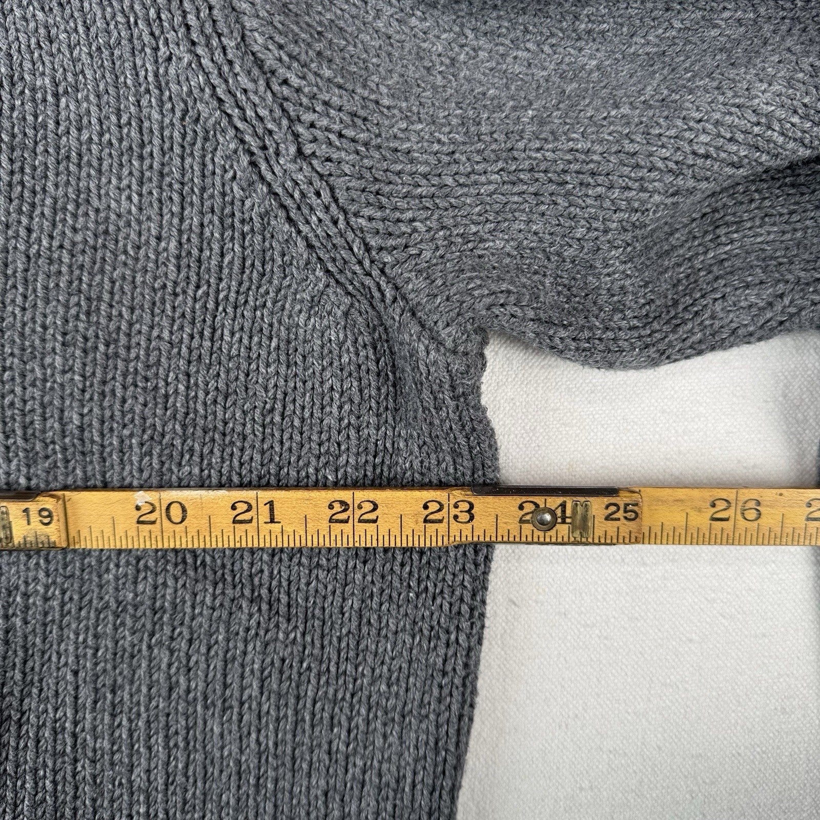 90’s Vtg Polo Ralph Lauren Sweater Men’s XL Gray Cotton Crewneck Heavyweight