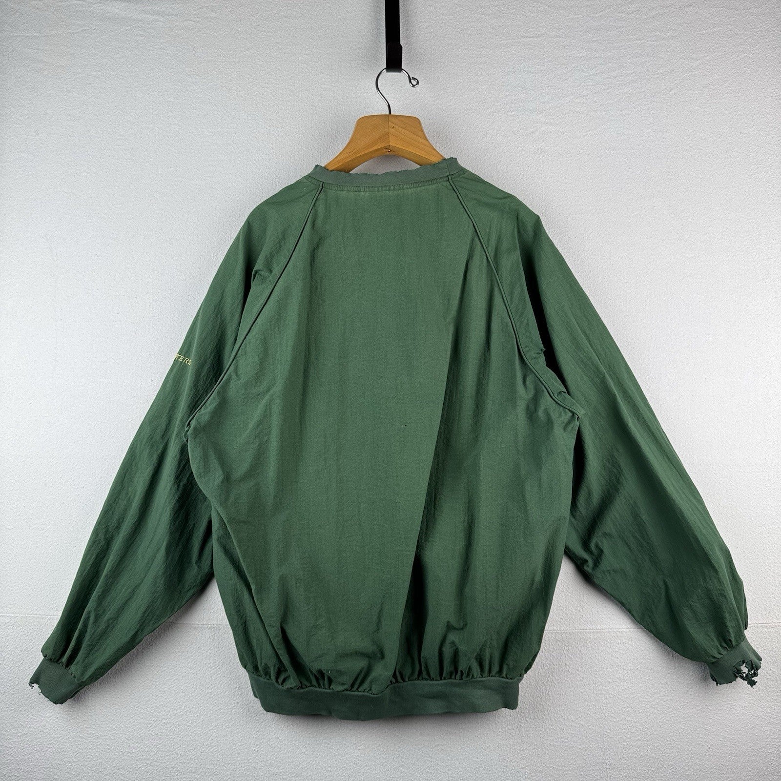 Vtg Slazenger Augusta Golf Shop Masters Windbreaker/Pullover Crewneck Green XL