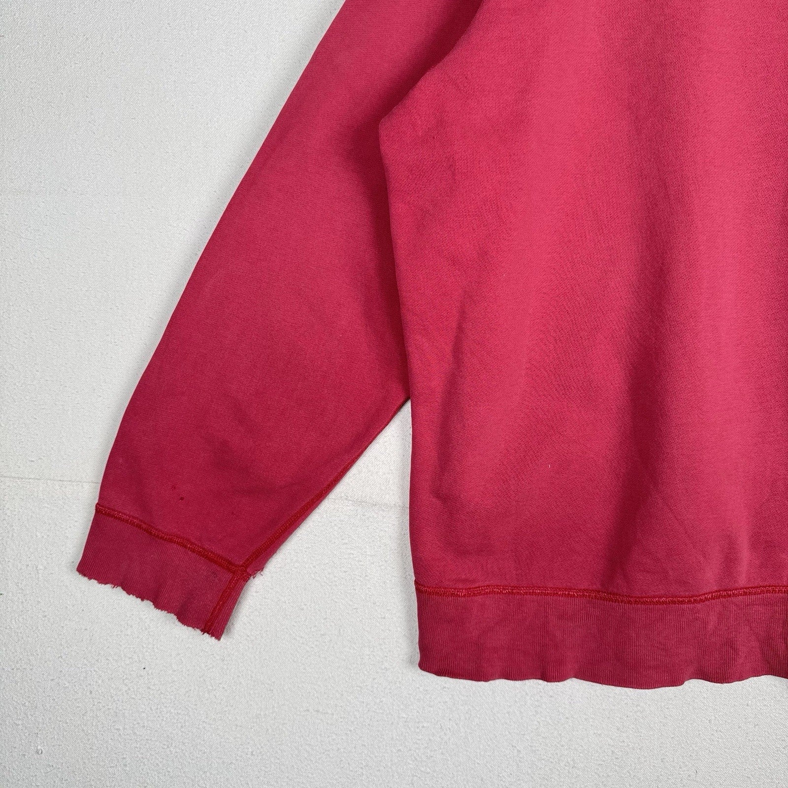 Vintage Polo Ralph Lauren Distressed Faded Pink Crewneck Sweatshirt Men’s XL