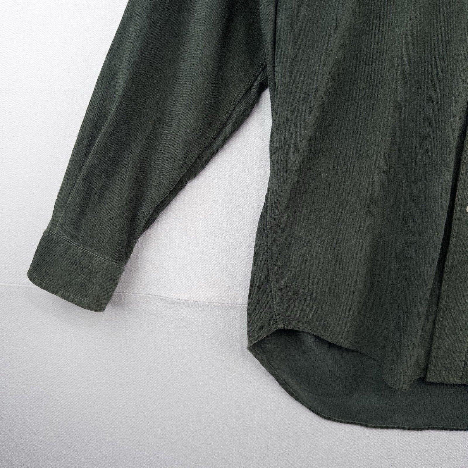 90’s Vtg Polo Ralph Lauren Men’s S Green Blair Corduroy Button Down Shirt