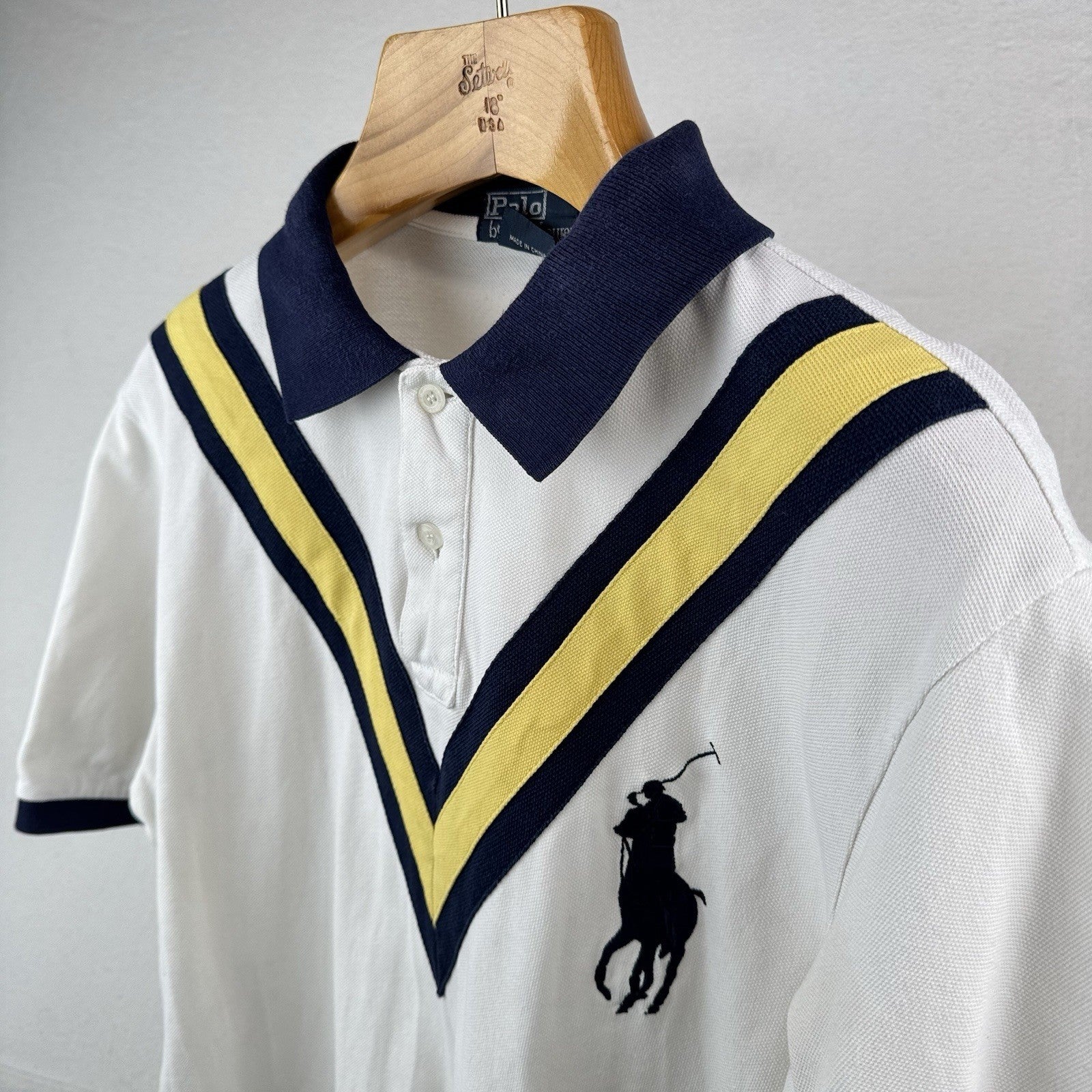 Polo Ralph Lauren Circa 2010 Custom Fit Cotton Mesh Cricket Polo Shirt Size M