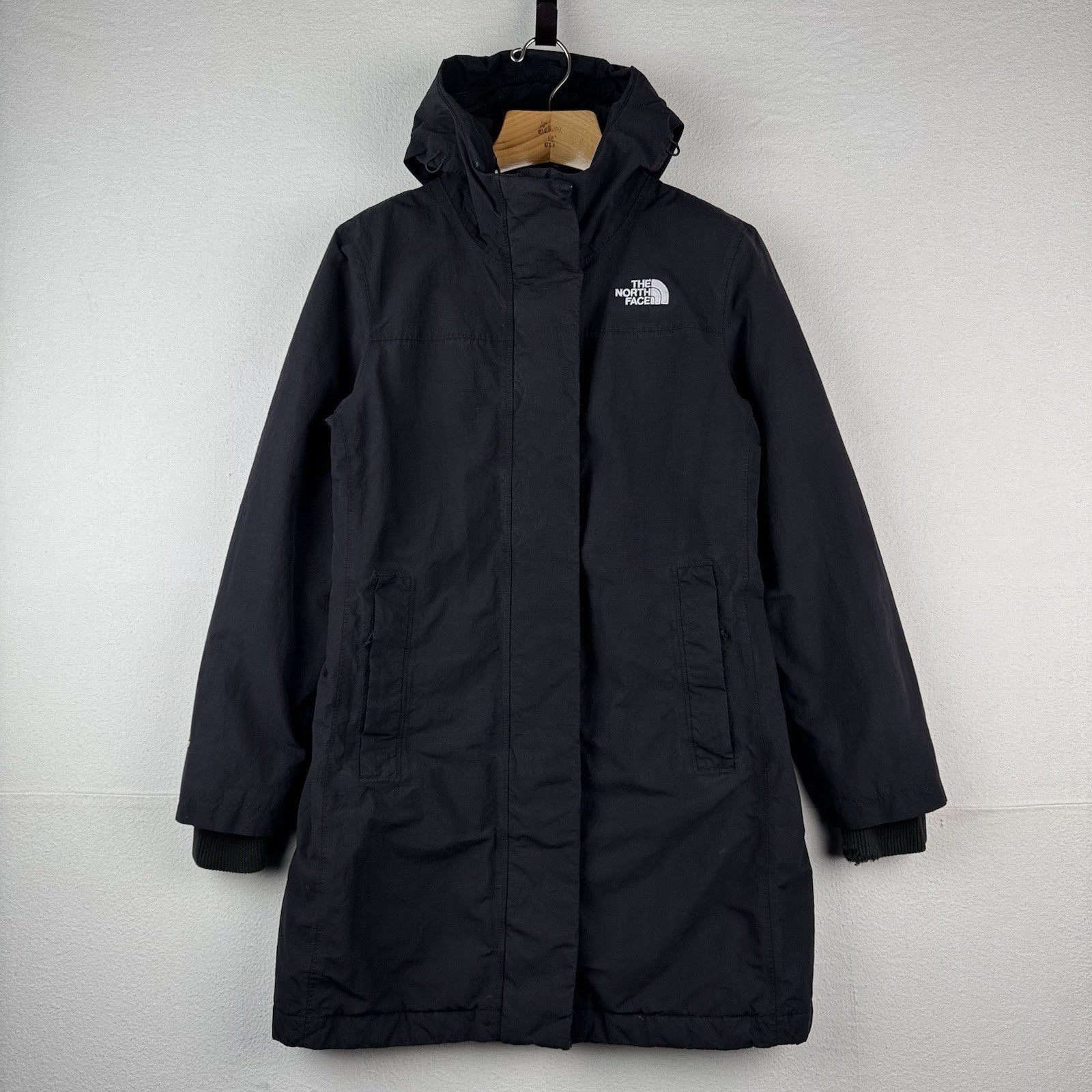The North Face 550 Dryvent Parka Women's Medium Black Hooded Jacket