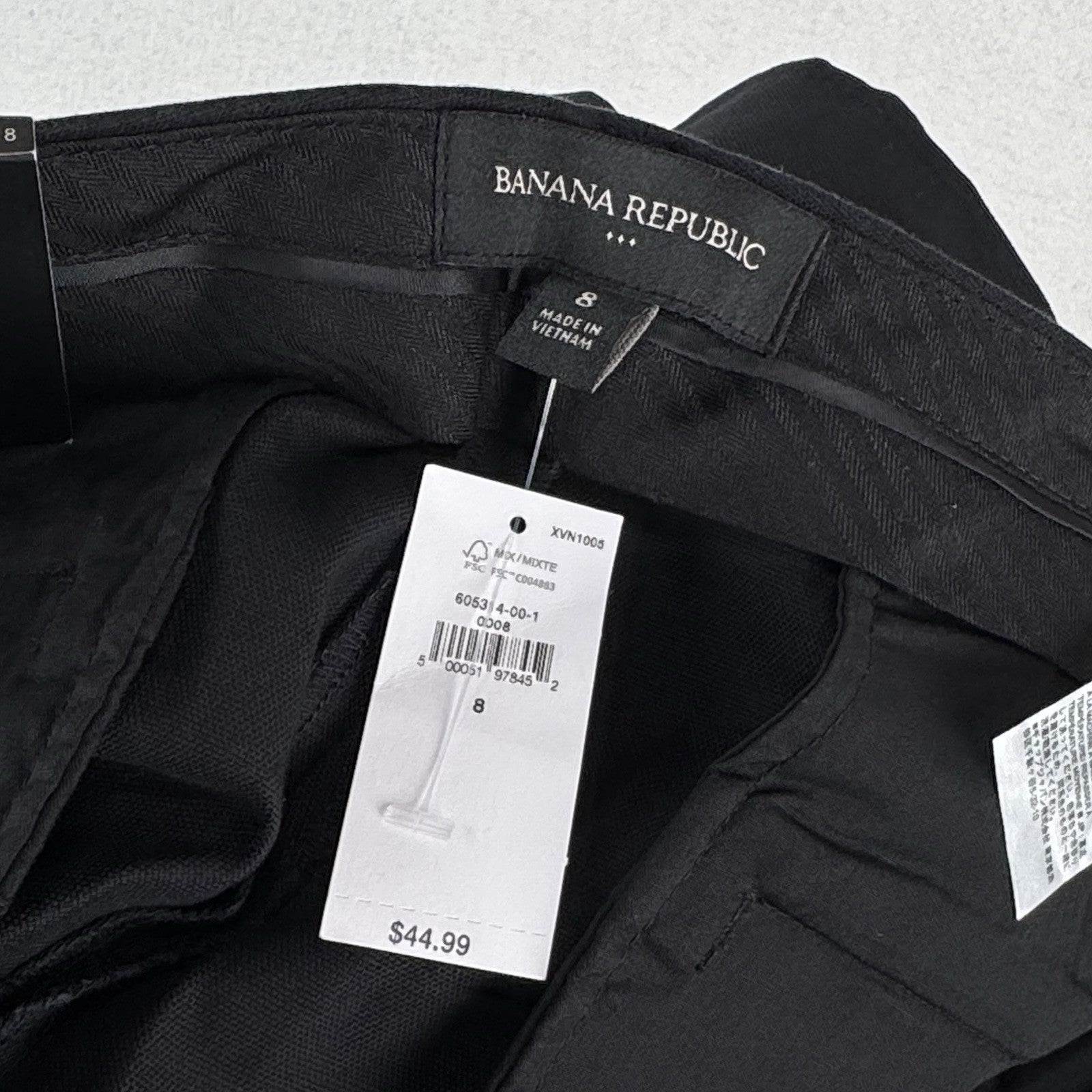 NWT Banana Republic Women’s 8 (32x5”) Dress Shorts Black Cotton Spandex