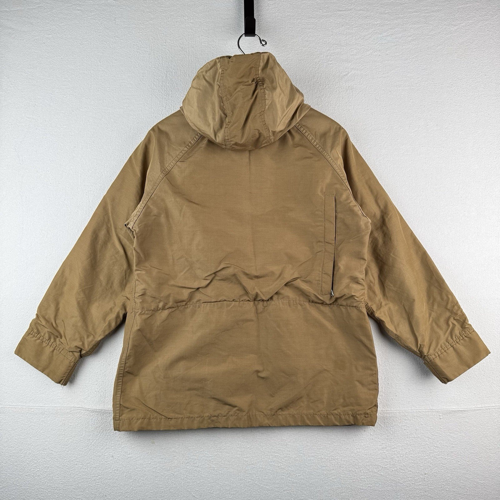 70's Vtg Woolrich Medium Mountain Parka Tan Wool Flannel Lined Made In USA *Read