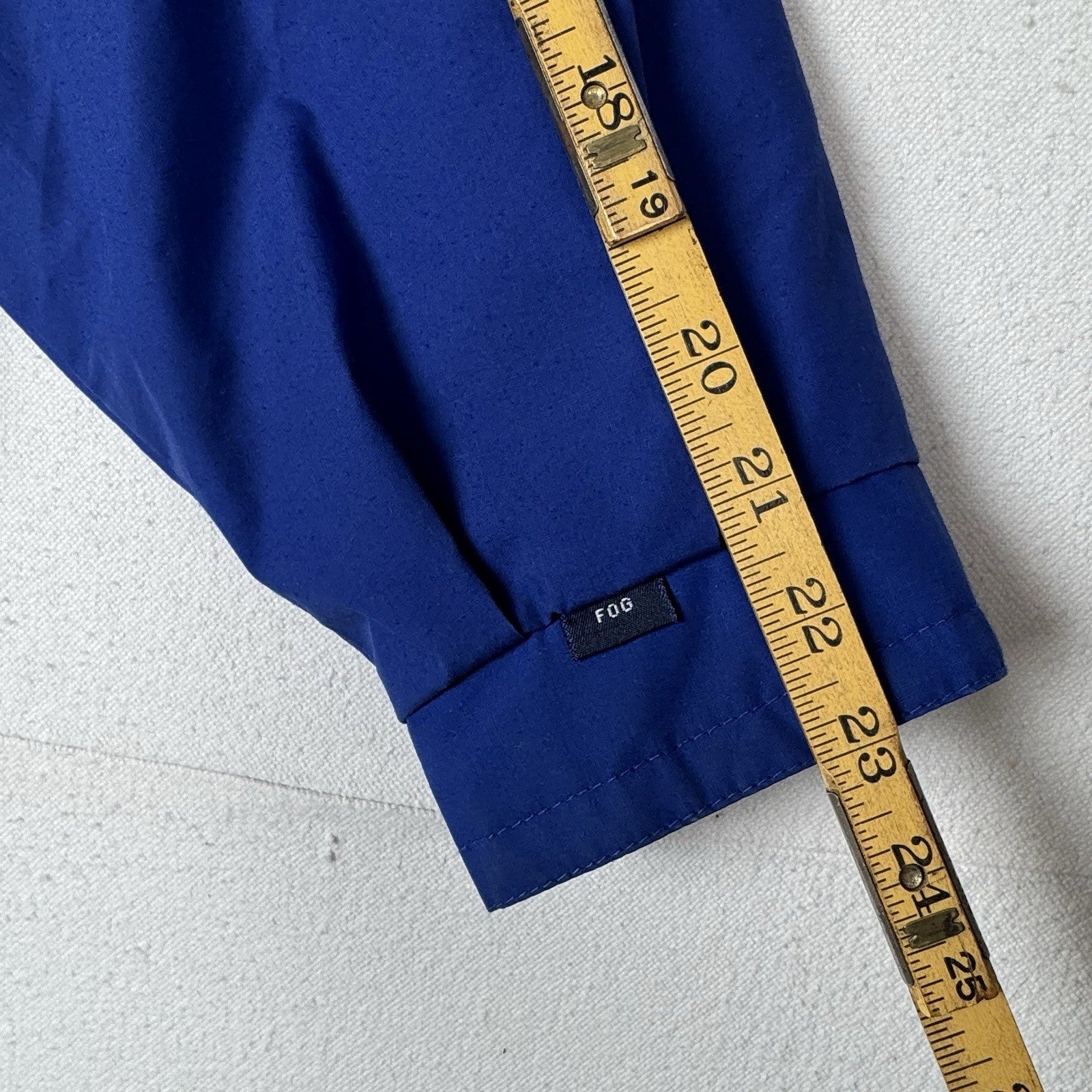 Vtg 90’s London Fog Blue Color Block Wind Jacket Nautical Stowaway Hood Men’s M