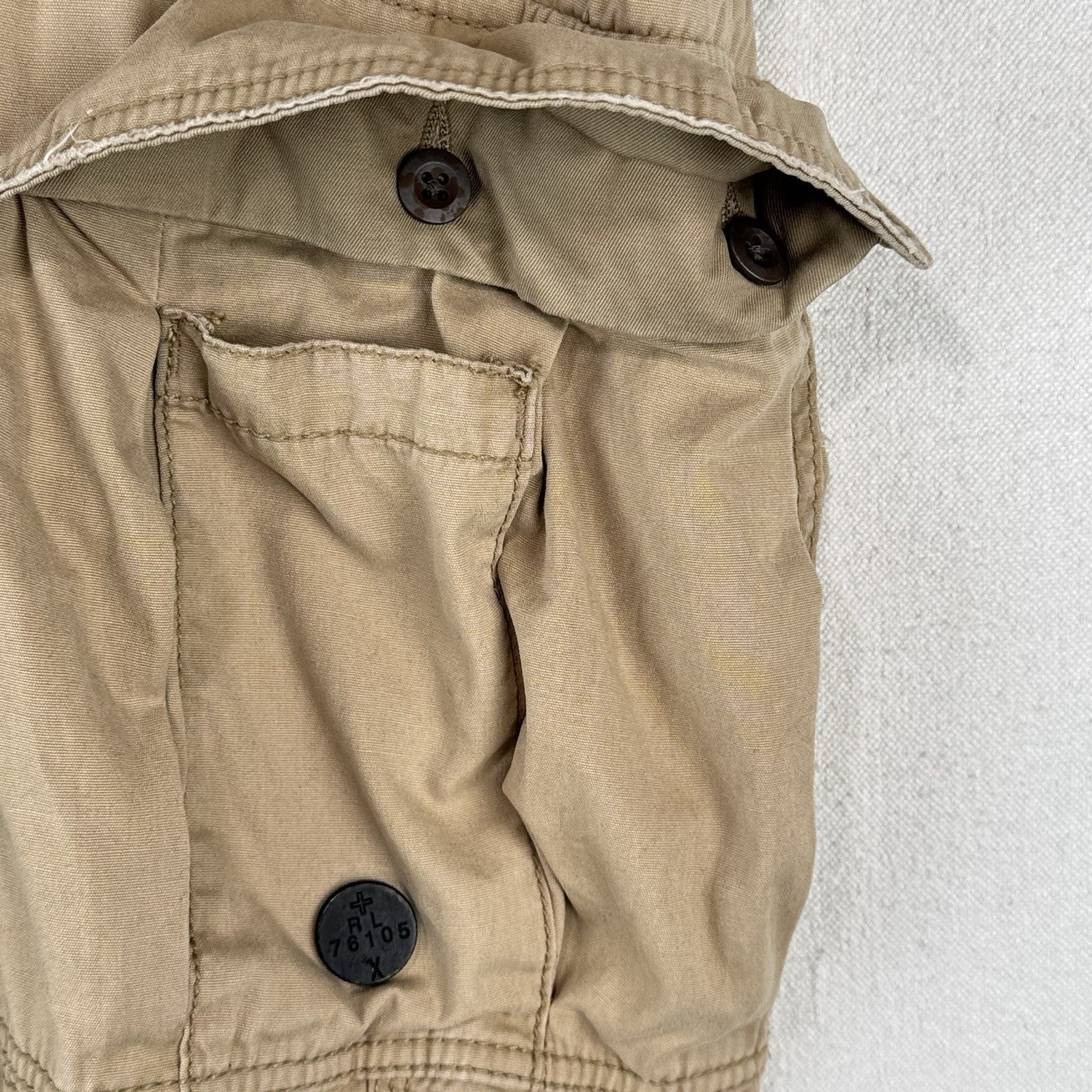 90’s Vtg Polo Ralph Lauren Men’s 36x30 Pocket Cargo Pants Military Beige M-51