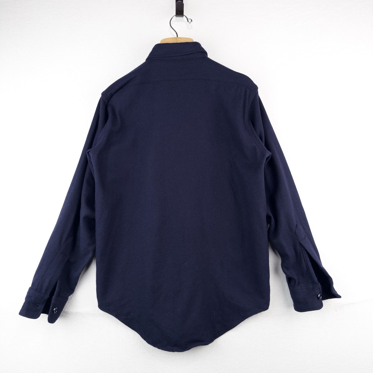 50’s Vintage Military Wool Navy Blue Shirt Elbeco Regulation Men’s 15.5 Large