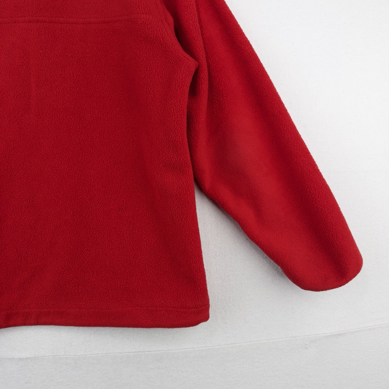 80’s Vtg LL Bean Snap Red Fleece Cursive Logo Pullover Men’s Medium (44) USA