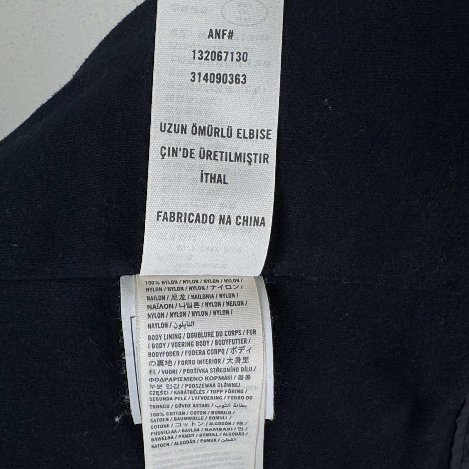 Abercrombie & Fitch Jacket Full Zip Nylon Sweater Collar Moose Logo 2016 Men’s M