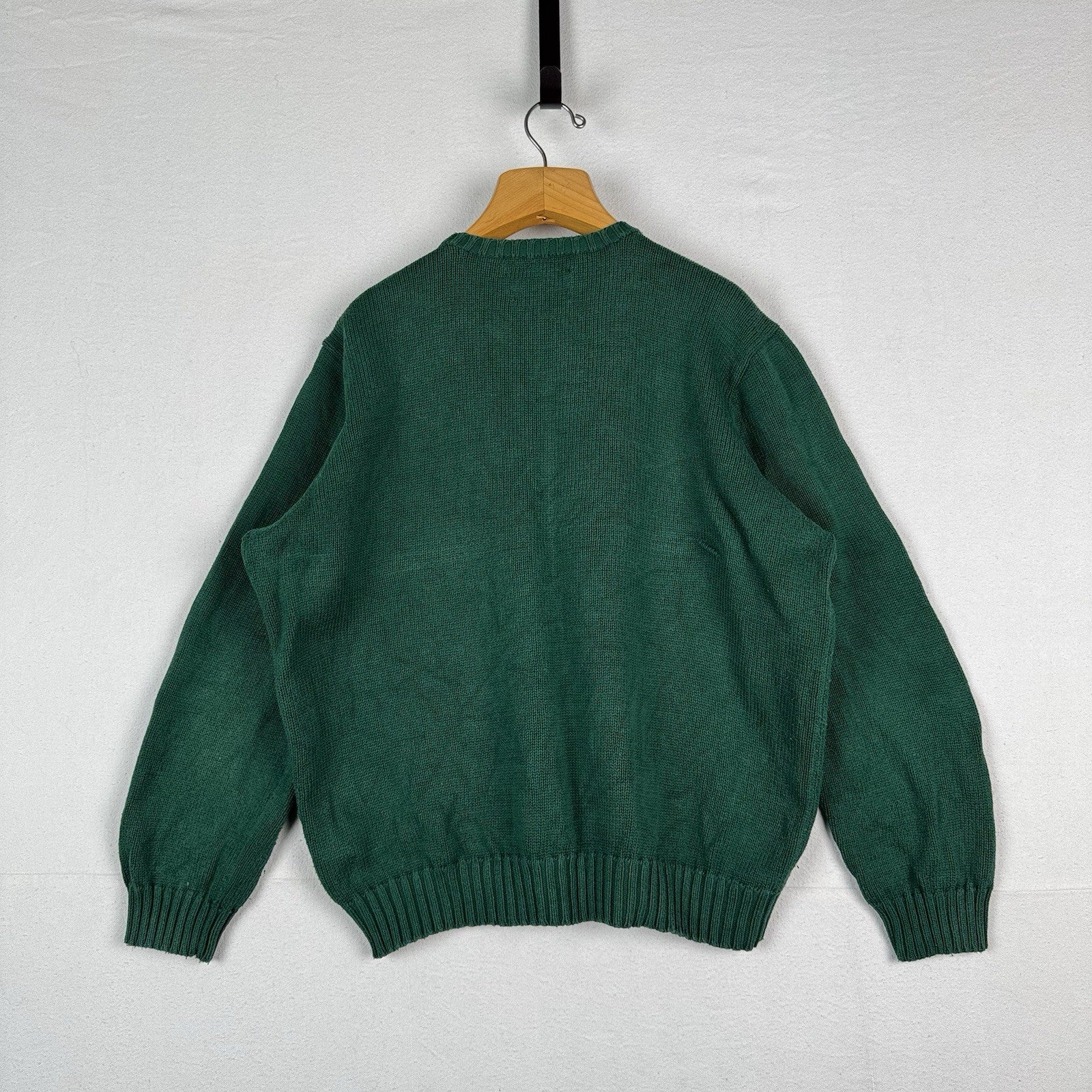 90’s Vintage Polo Ralph Lauren Sweater Men’s XL Green Knit Pullover