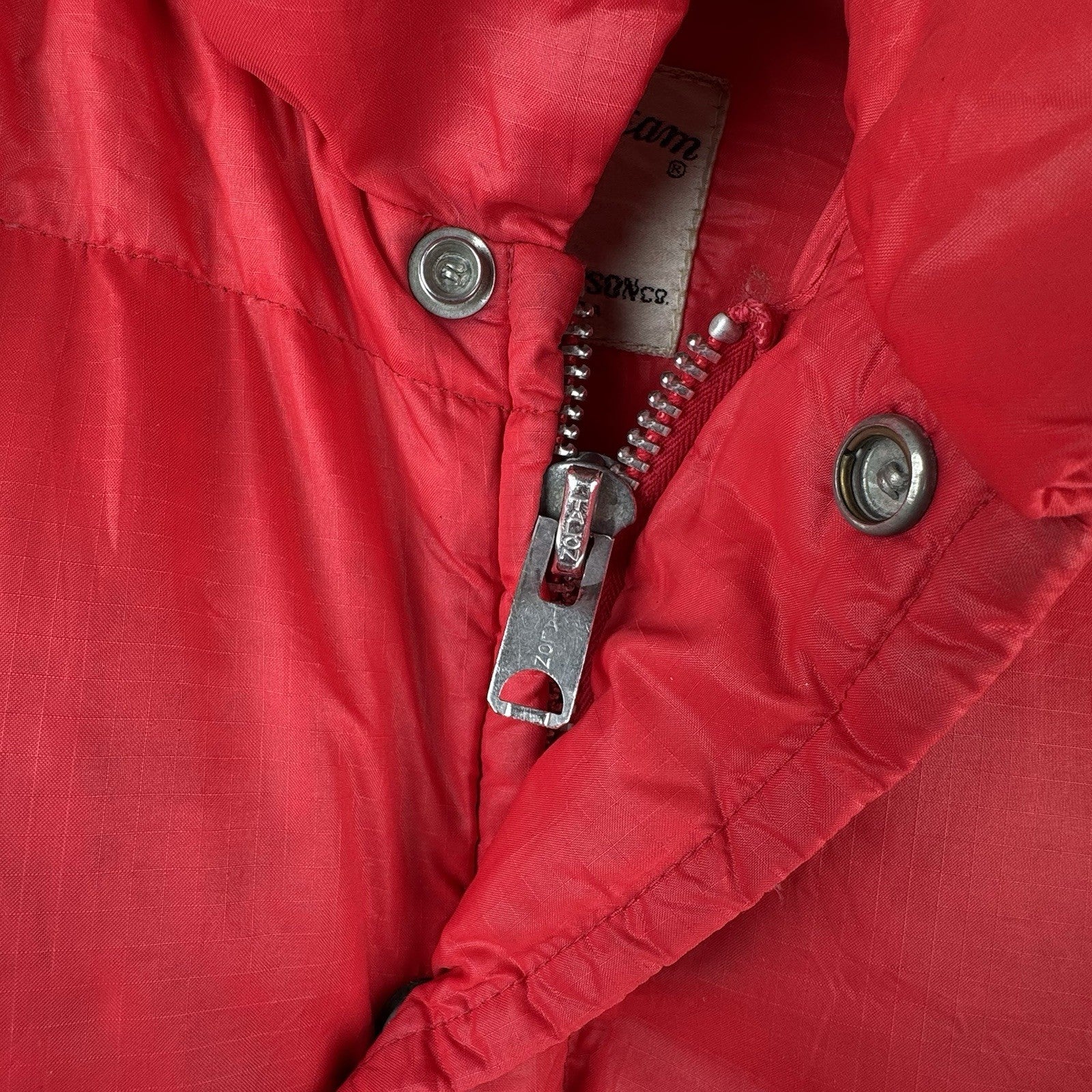 60s/70s Vtg Field & Stream Gordon Ferguson Goose Down Puffer Jacket Hooded Red S