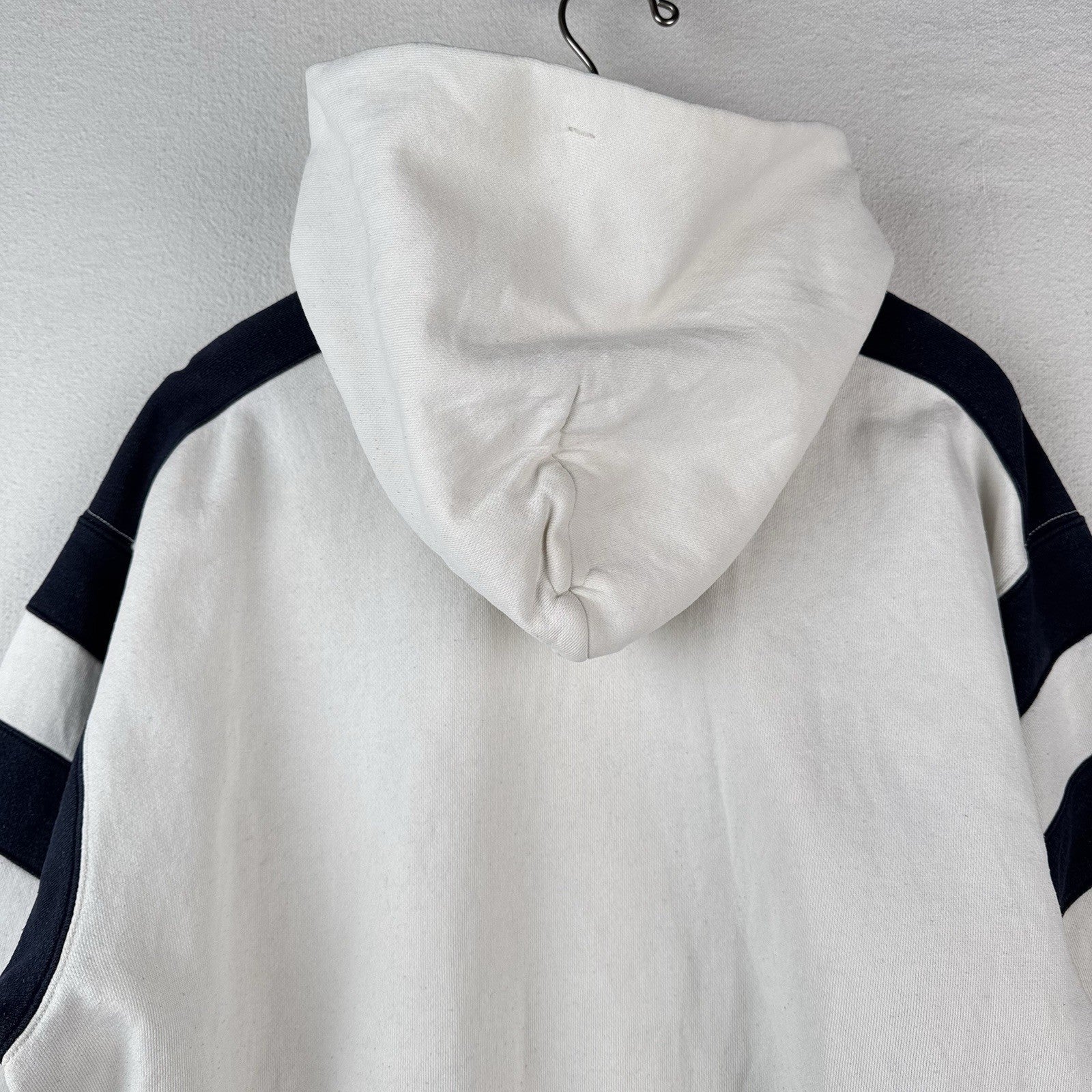 Polo Jeans Co. Ralph Lauren Men's XL X-Large Hooded Sweatshirt White Blue *Read