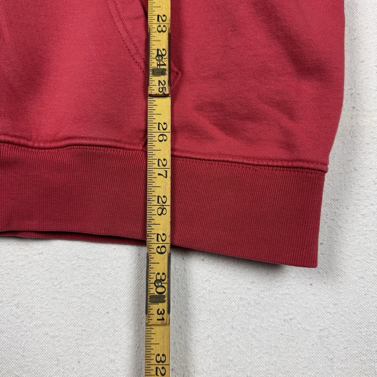 Gap Soft Fleece Track Logo California Hoodie Sweatshirt Red Men’s XL Distressed