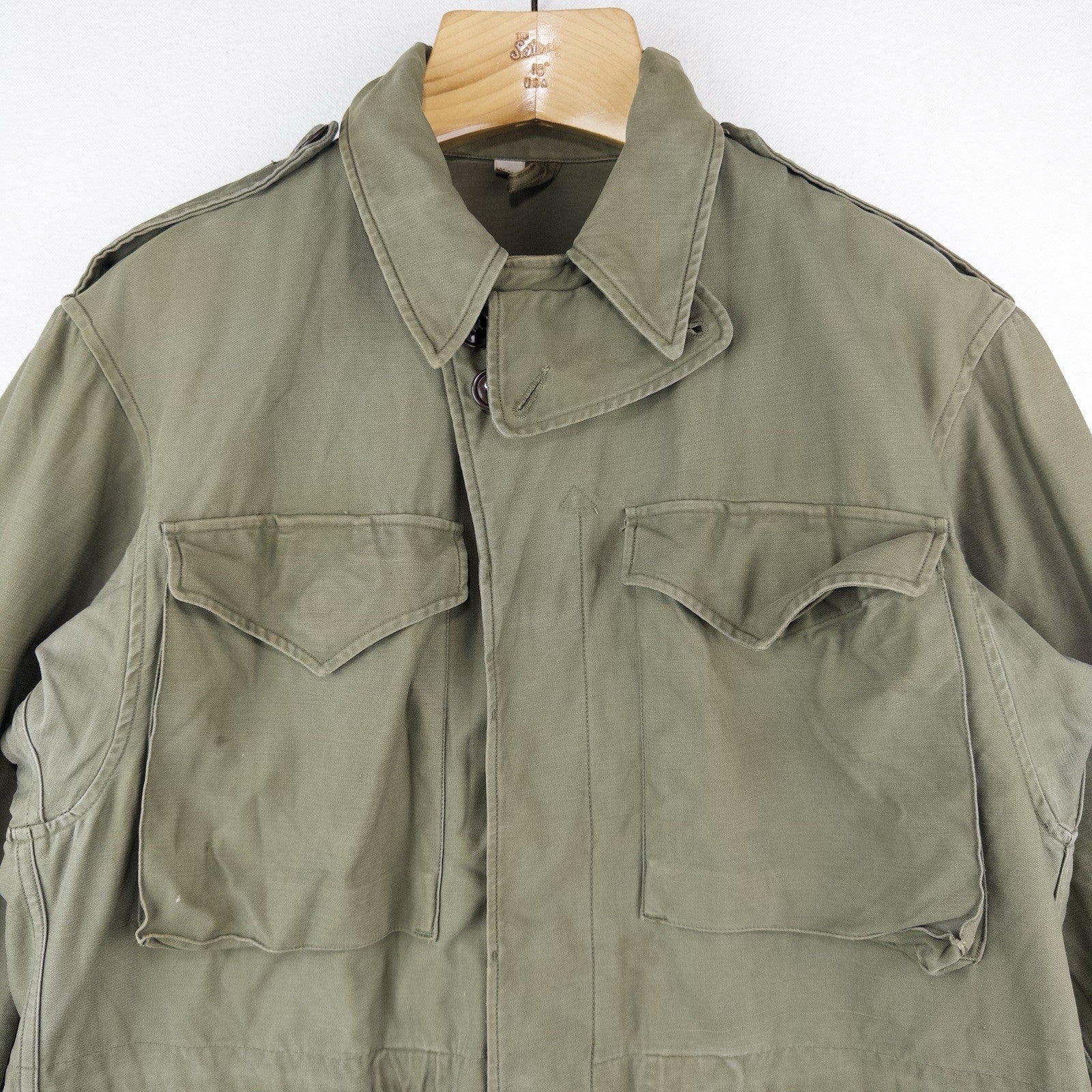 40’s Vtg US Army M43 Field Jacket OD Green Men’s 38R US Military WWII