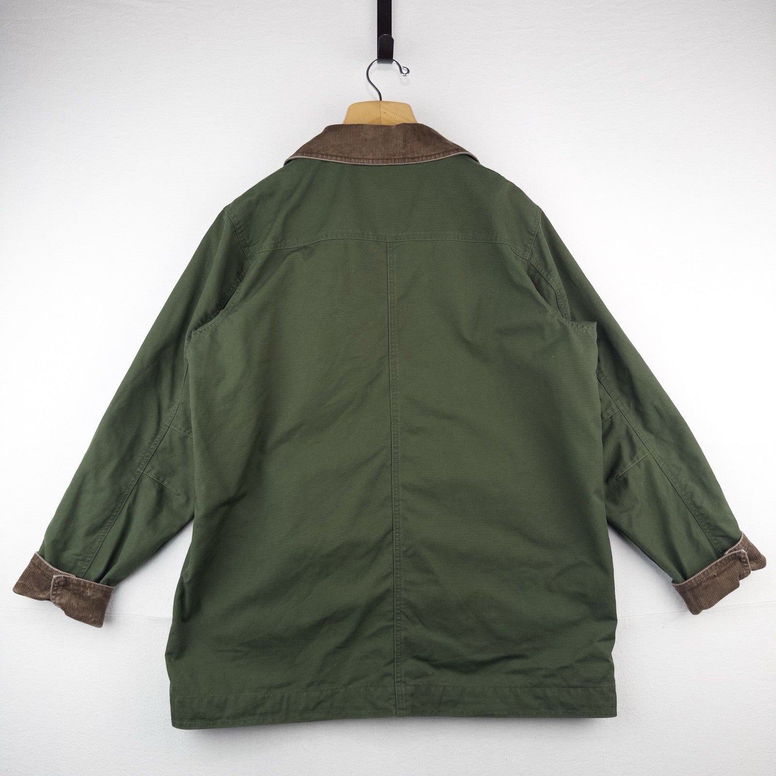 90’s Vtg LL Bean Women’s XL (48) Chore Barn Coat Jacket Lined Rare Green
