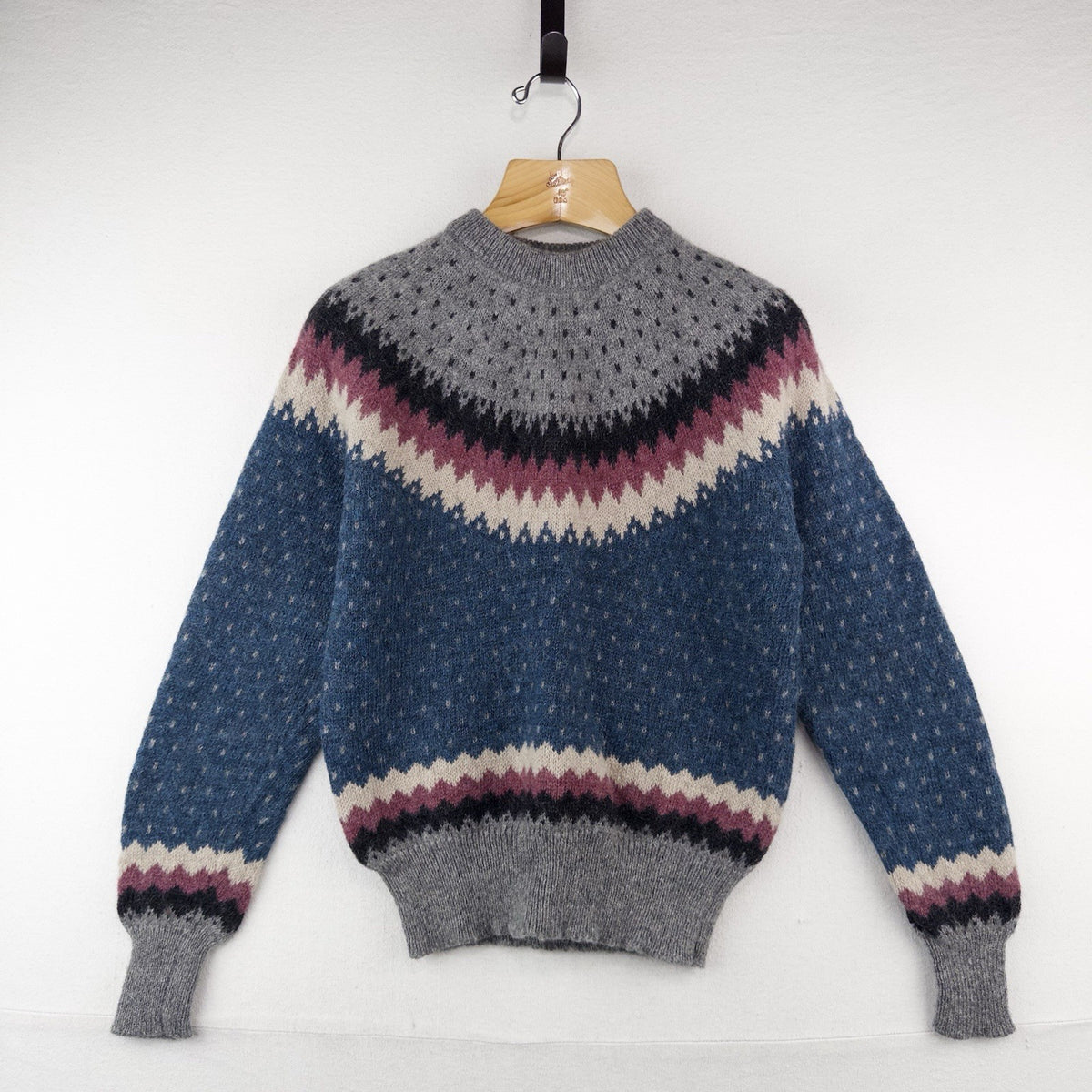 90’s Vtg Woolrich Knit Sweater Wool Mohair Blend Fair Isle Men’s Medium