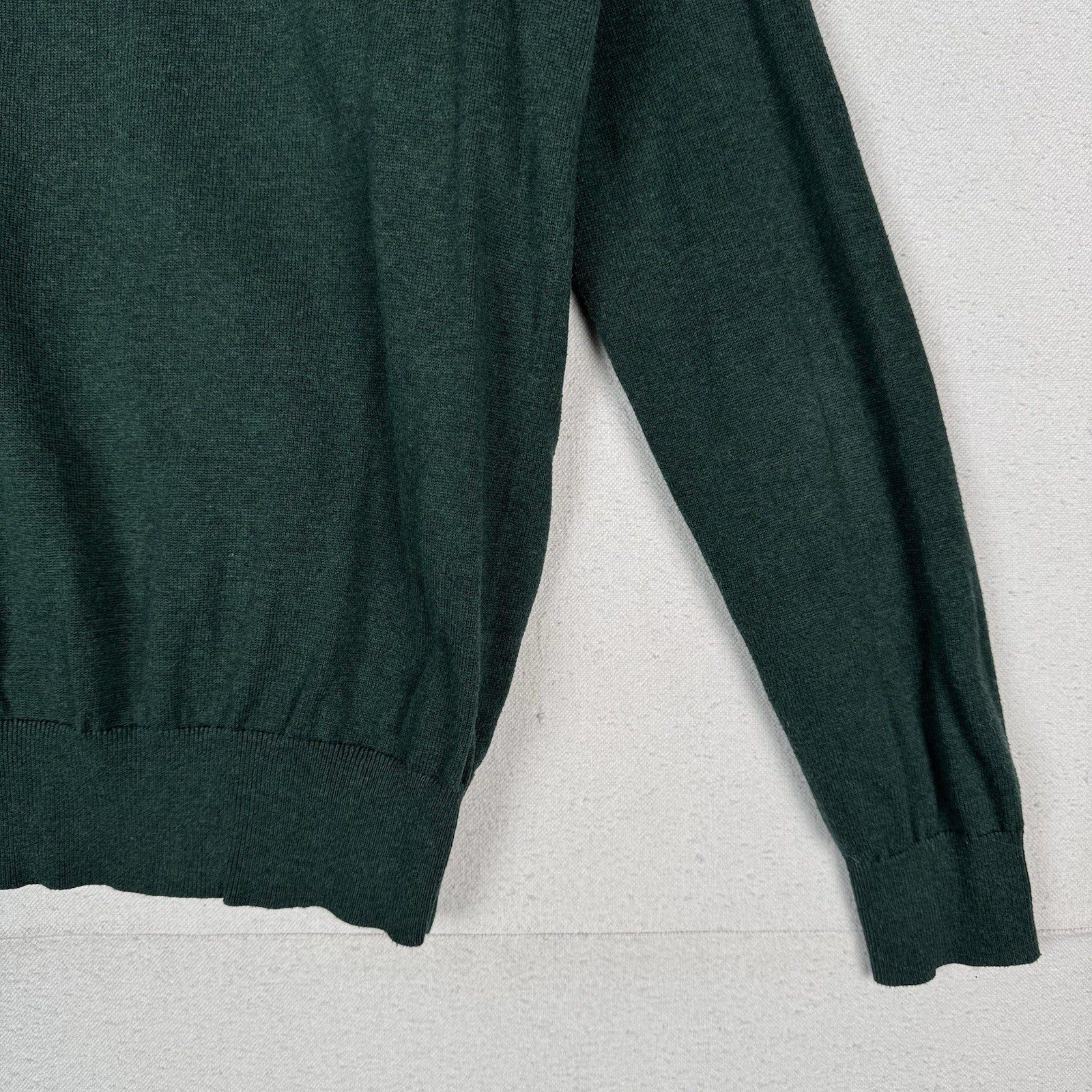 Polo Ralph Lauren Men’s Green Pima Cotton Pullover Sweater Crewneck Medium