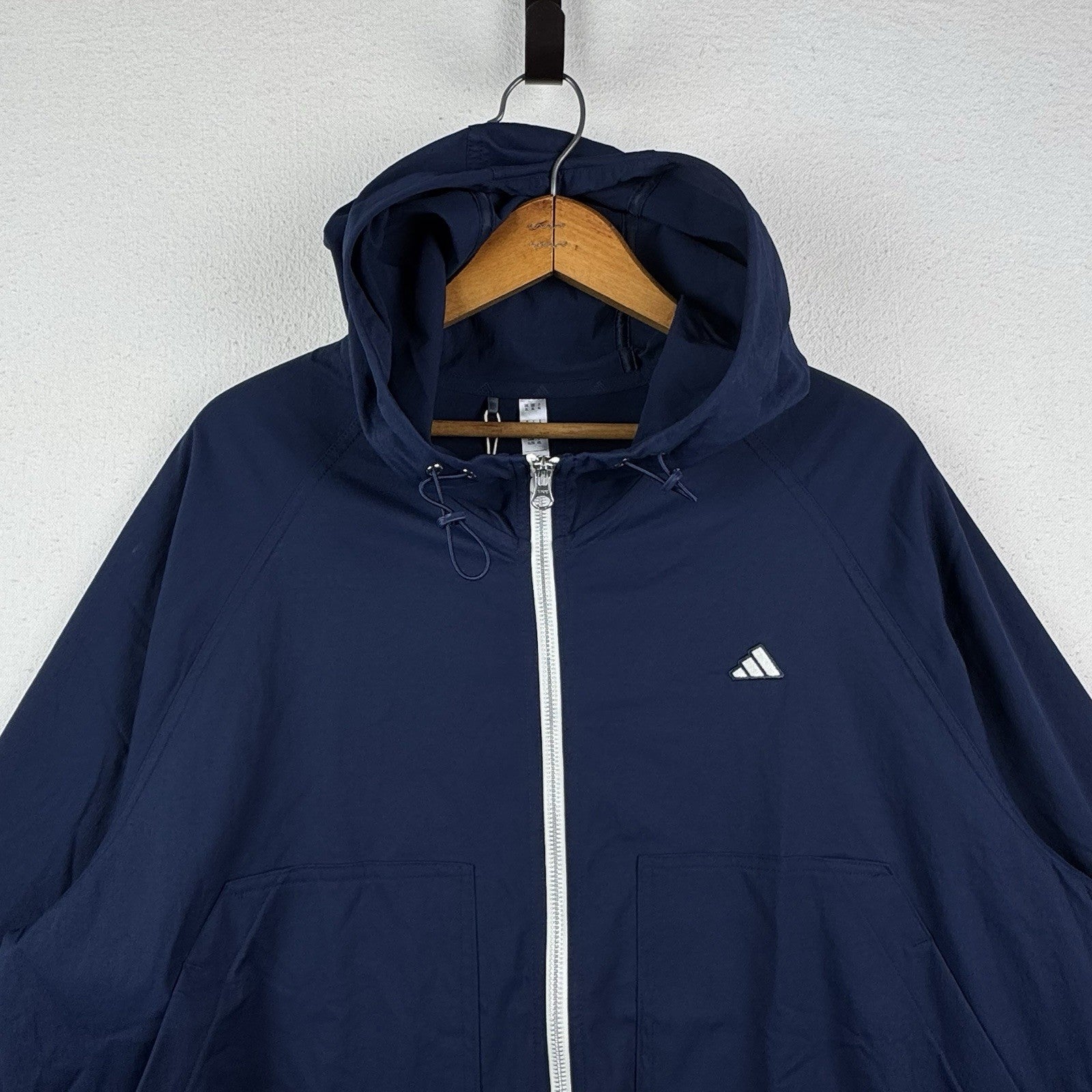 NWT Adidas Go-To Utility DWR Nylon Jacket Collegiate Navy Blue Men’s XL