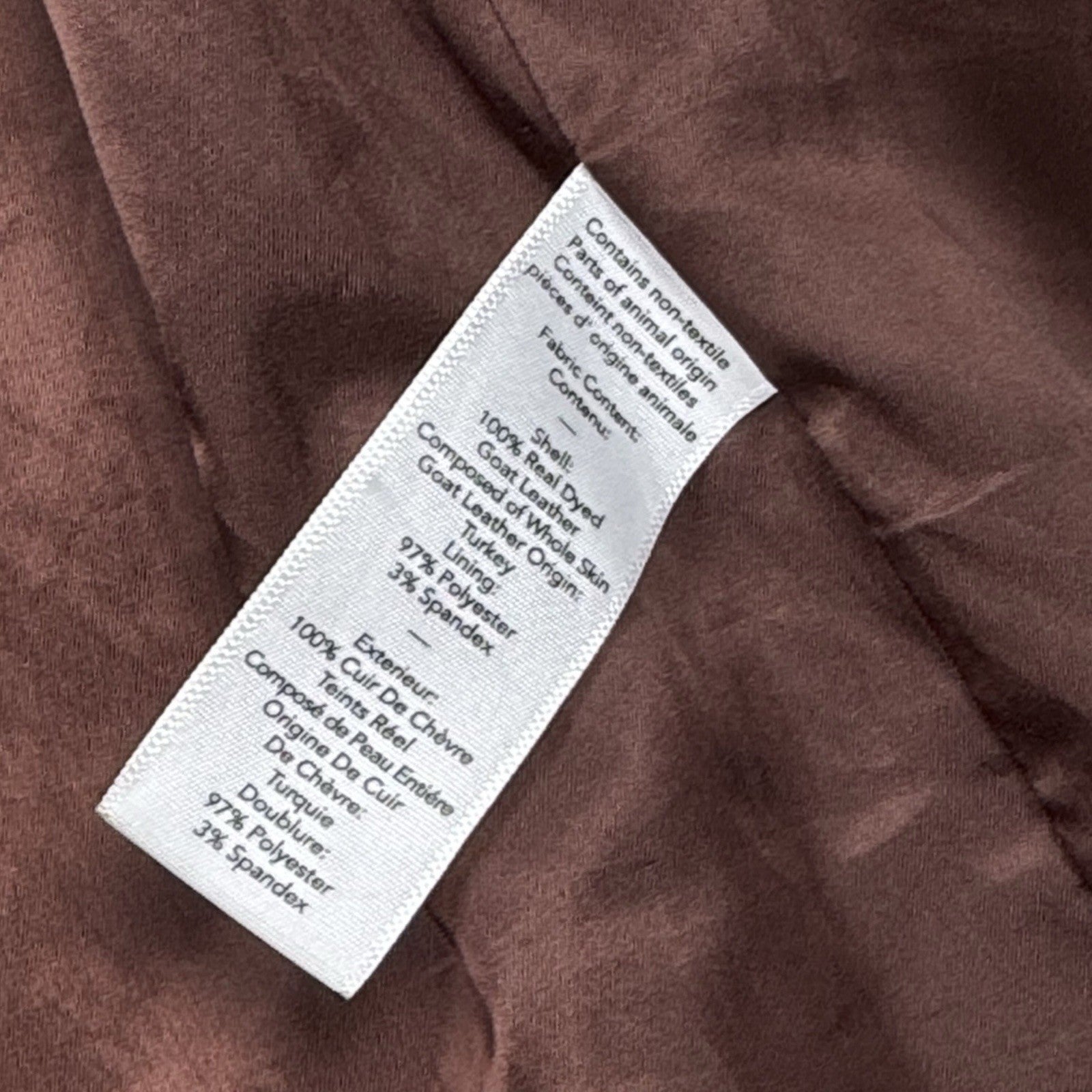 Elizabeth and James Long Suede 100% Real Leather Jacket Size XS