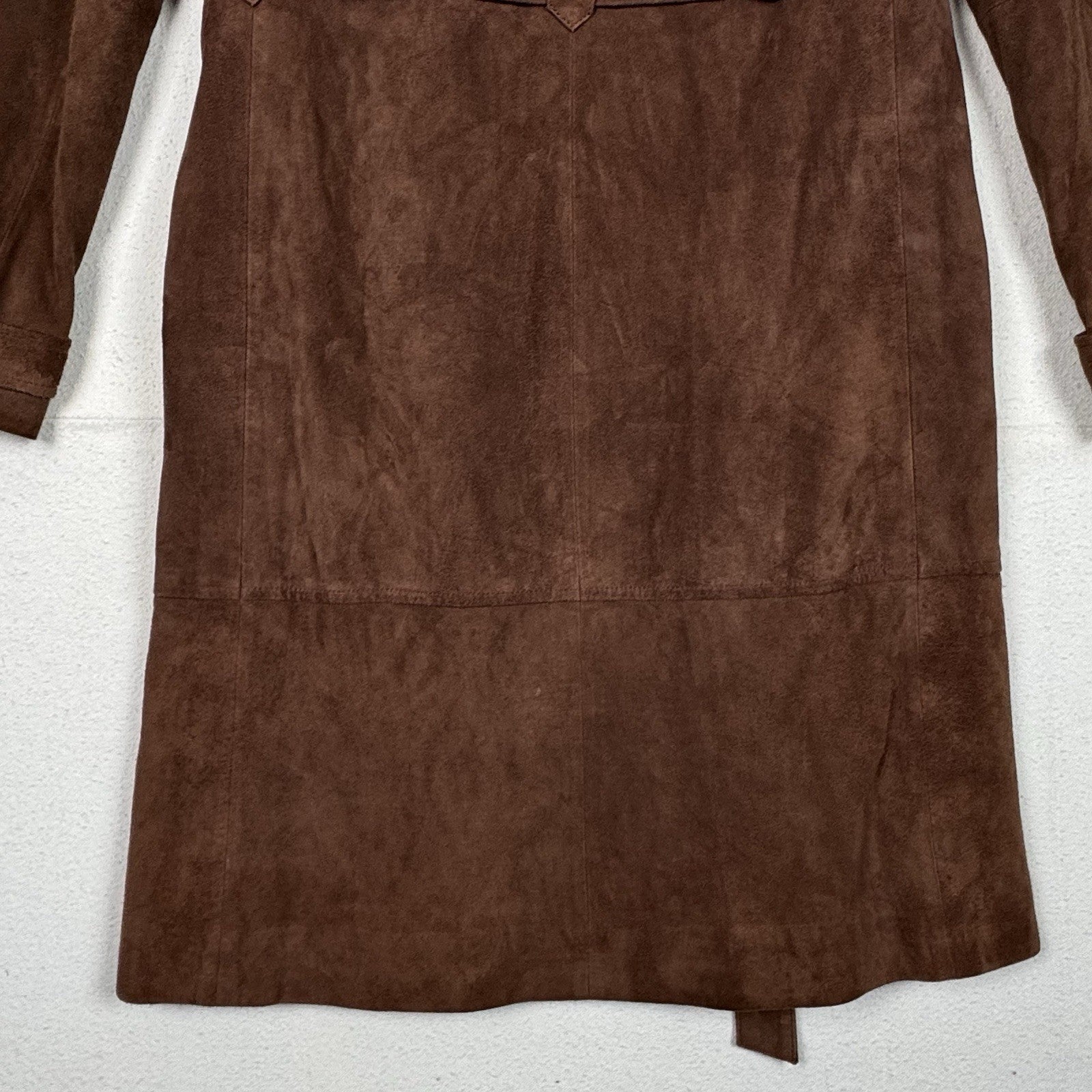 Elizabeth and James Long Suede 100% Real Leather Jacket Size XS