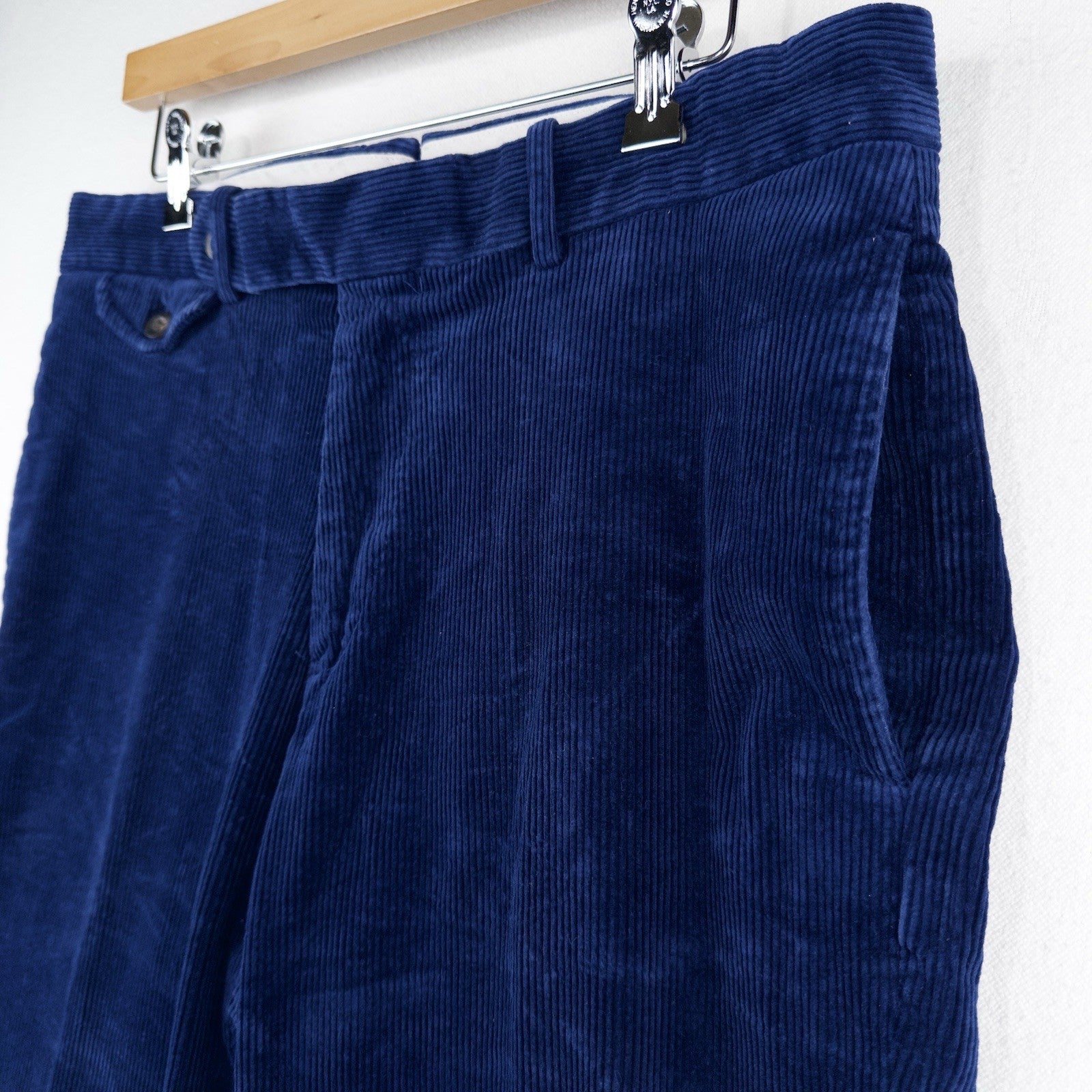 90’s Vtg Polo Ralph Lauren Suffield Corduroy Pant Mens 34x30 Blue Tab Wide Wale