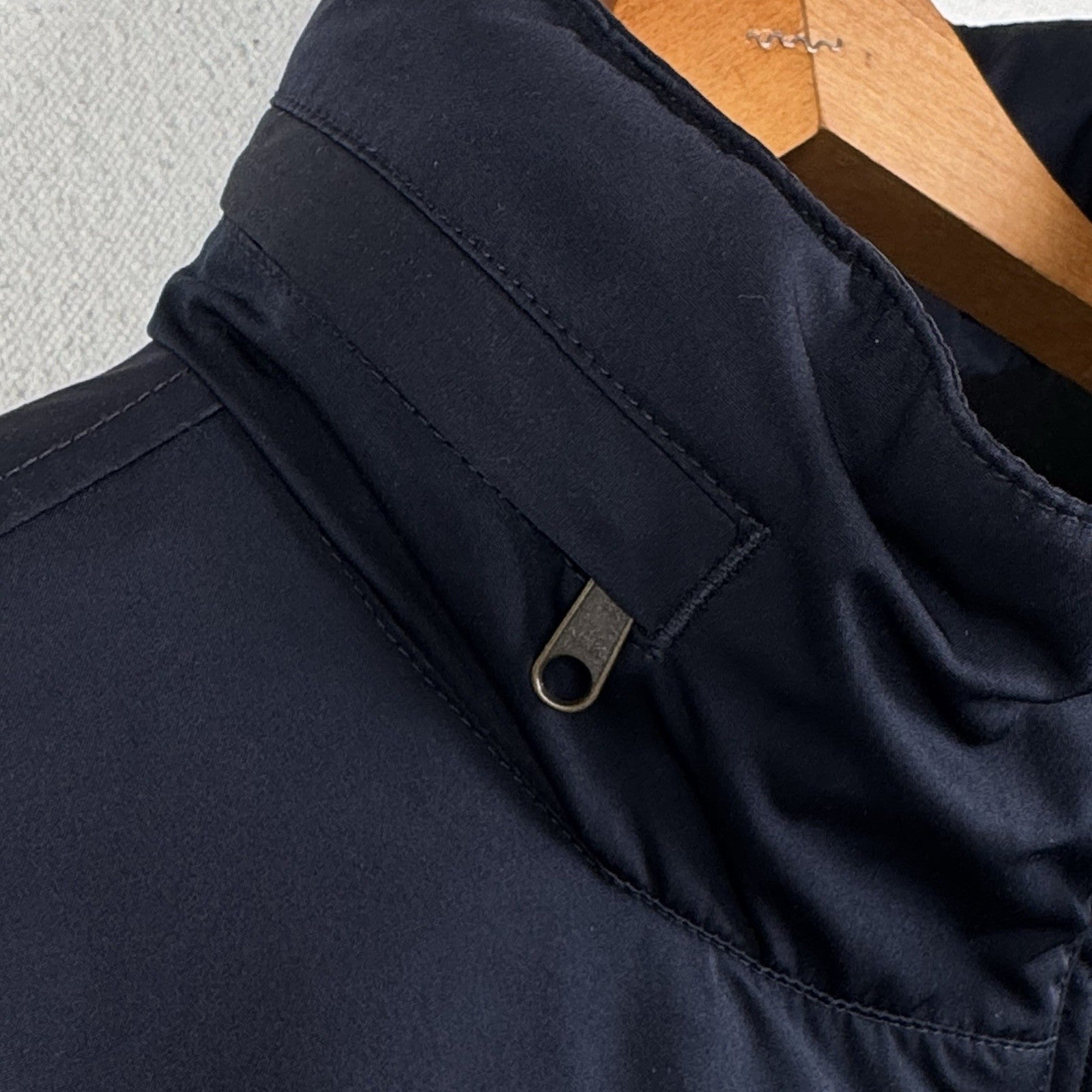 Vtg Polo Ralph Lauren 2XL Stowaway Hood Fleece Lined Harrington Bomber Jacket