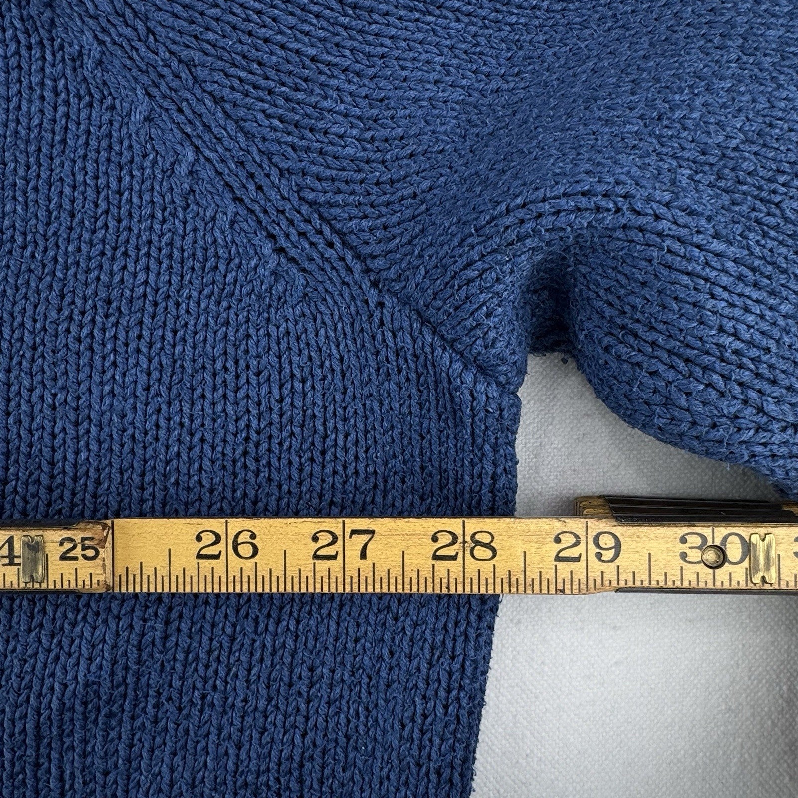 90’s Vintage Polo Ralph Lauren Sweater Men’s 3XLT Blue Knit Cotton