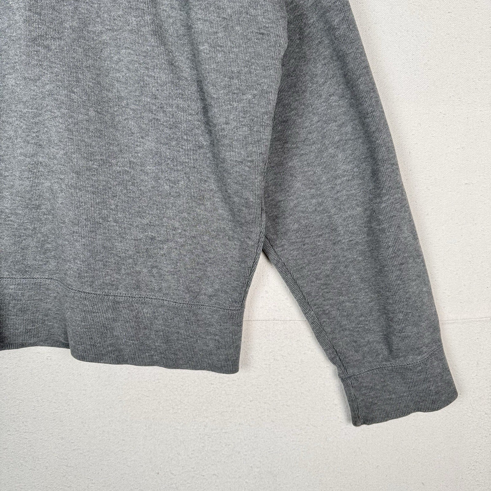 Vtg Polo Ralph Lauren Mens XL Gray Ribbed Cardigan Full Zip Sweater *Read