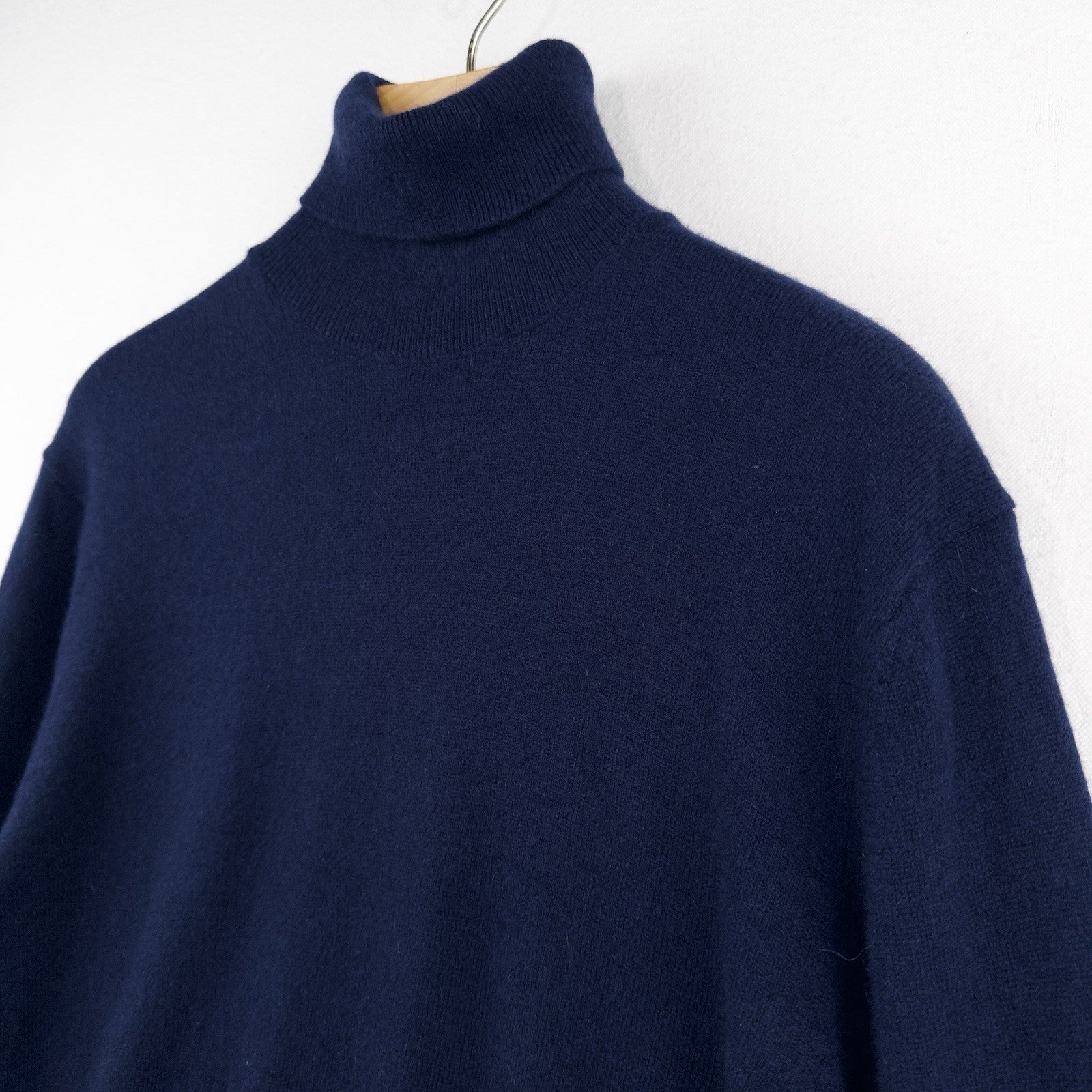 United Colors of Benetton Men’s M Blue Cashmere Turtleneck Sweater