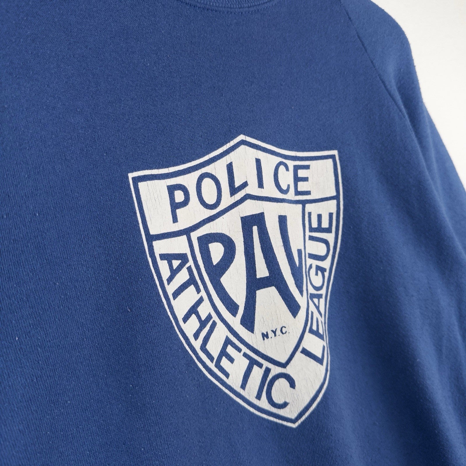 80’s Vtg PAL Police Athletic League Raglan Crewneck Sweatshirt NYPD New York