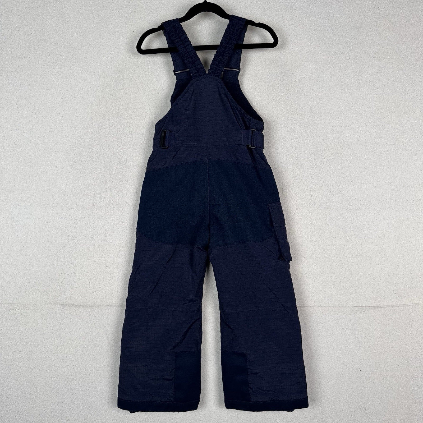 Columbia Tectonite Kids 4/5 Ski Snow Suit Bibs Overalls Blue Ripstop Waterproof