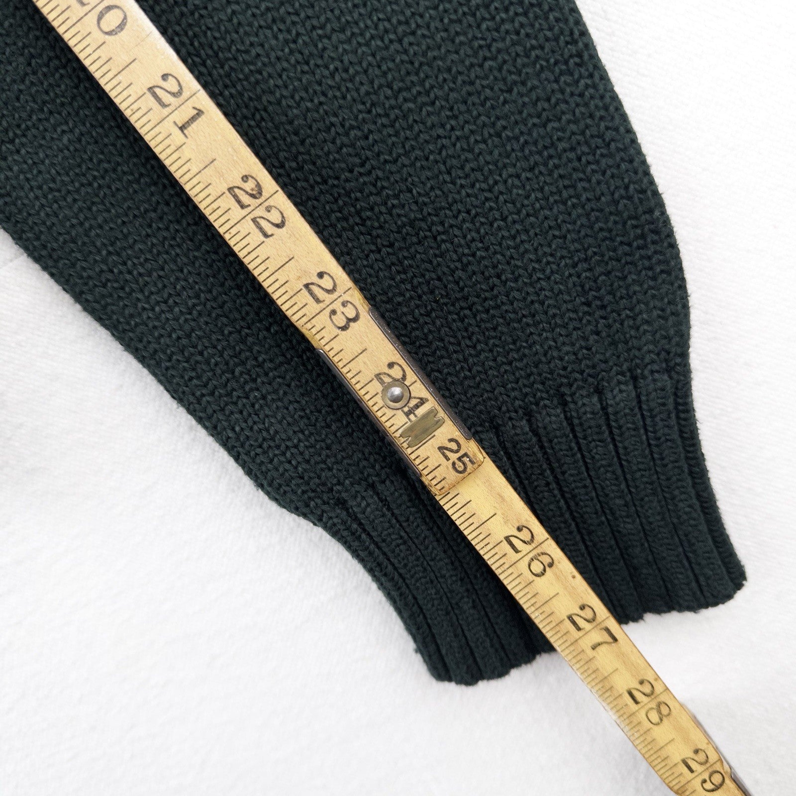 90’s Vtg Polo Ralph Lauren Heavy Knit Zip Sweater Jacket Men’s L Hunter Green