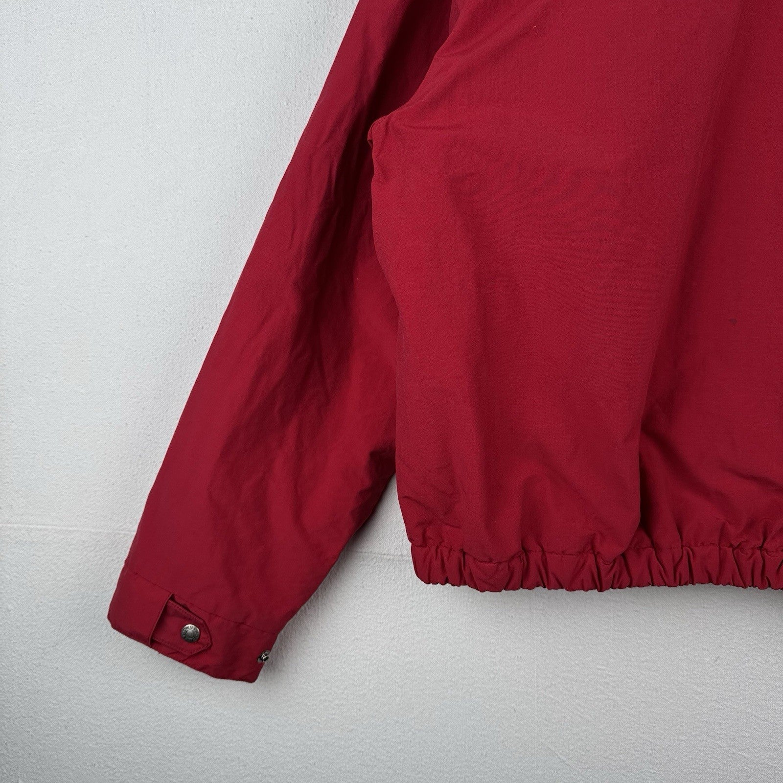 90’s Vtg Polo Ralph Lauren Jacket Men’s L Red A-2 Bomber Fleece Stowaway Hood