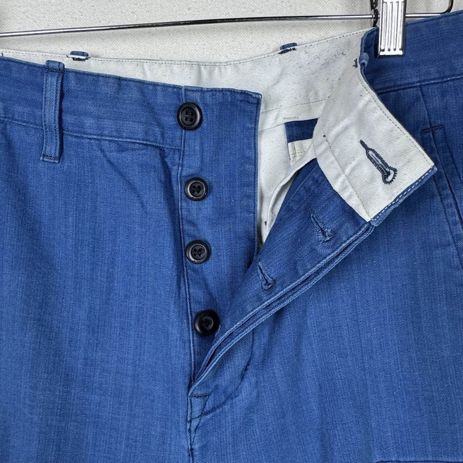 Levis Cargo Pants 32X32 Bennington Blue Cotton Twill Military Sample WPL423