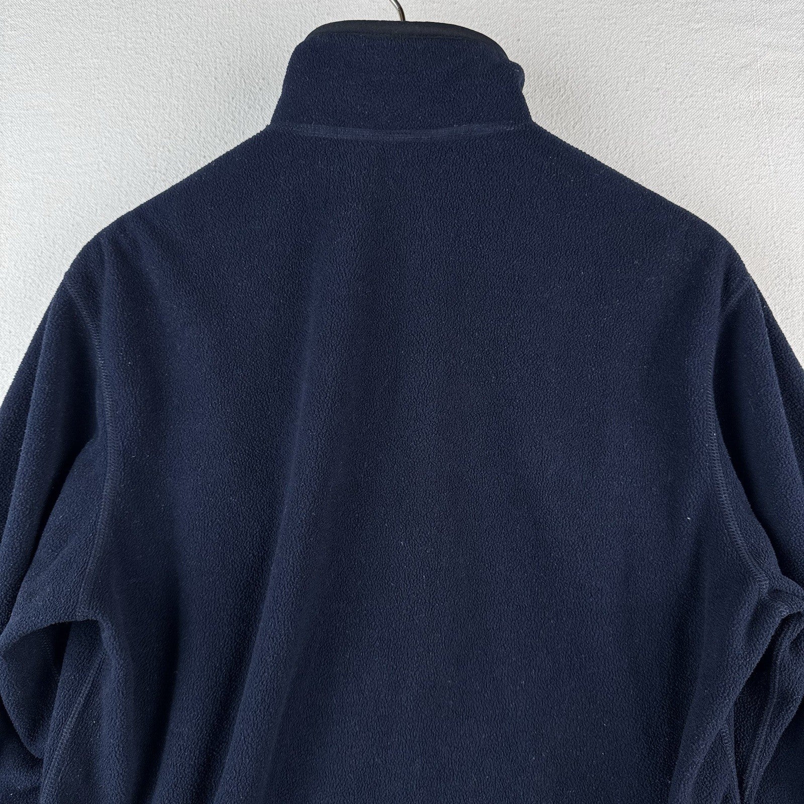 Vtg Polo Sport Ralph Lauren Small Blue Fleece Quarter Zip Cord Hem Pullover
