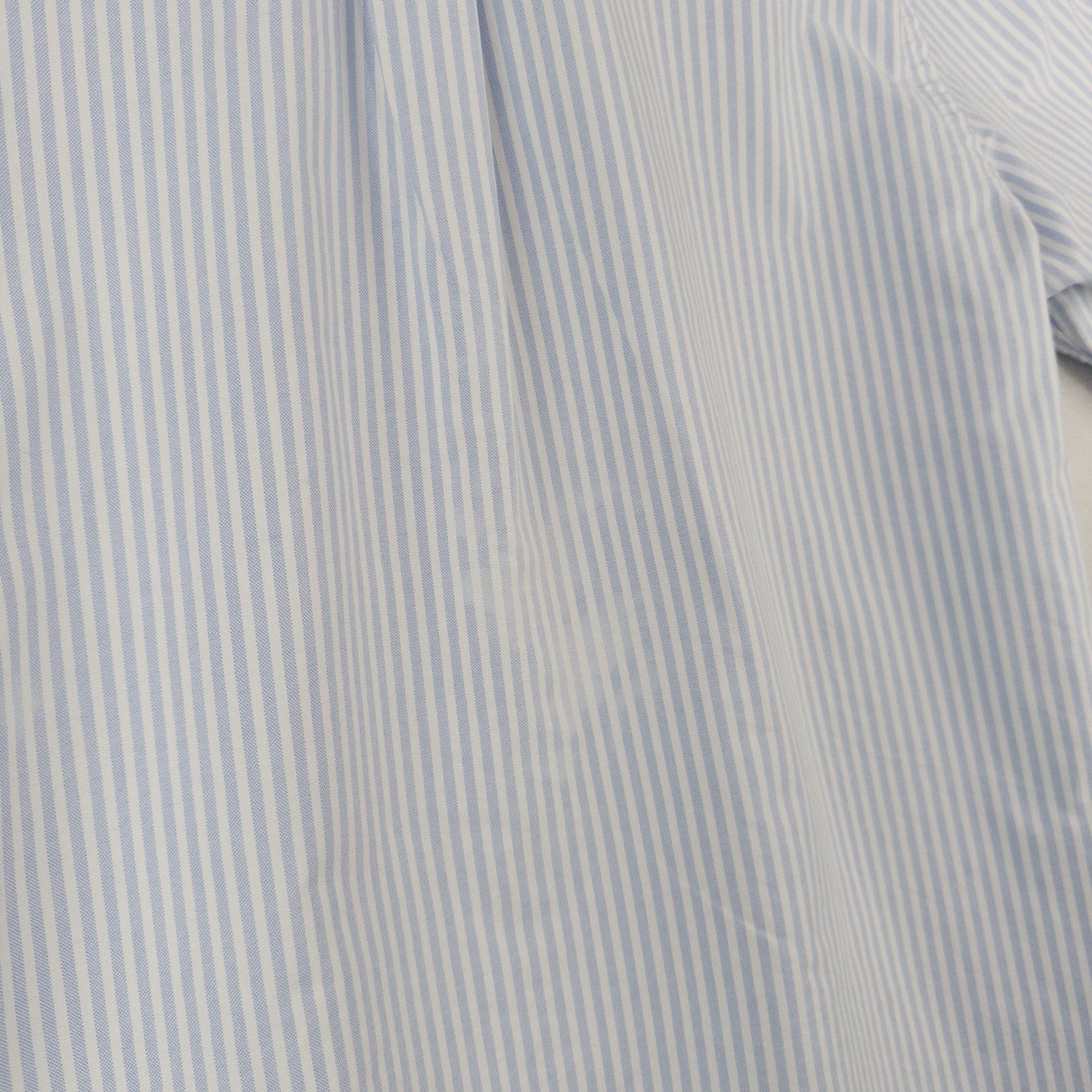 90’s Vtg Polo Ralph Lauren Blue White Pinstripe Winchester Club Collar Shirt XL