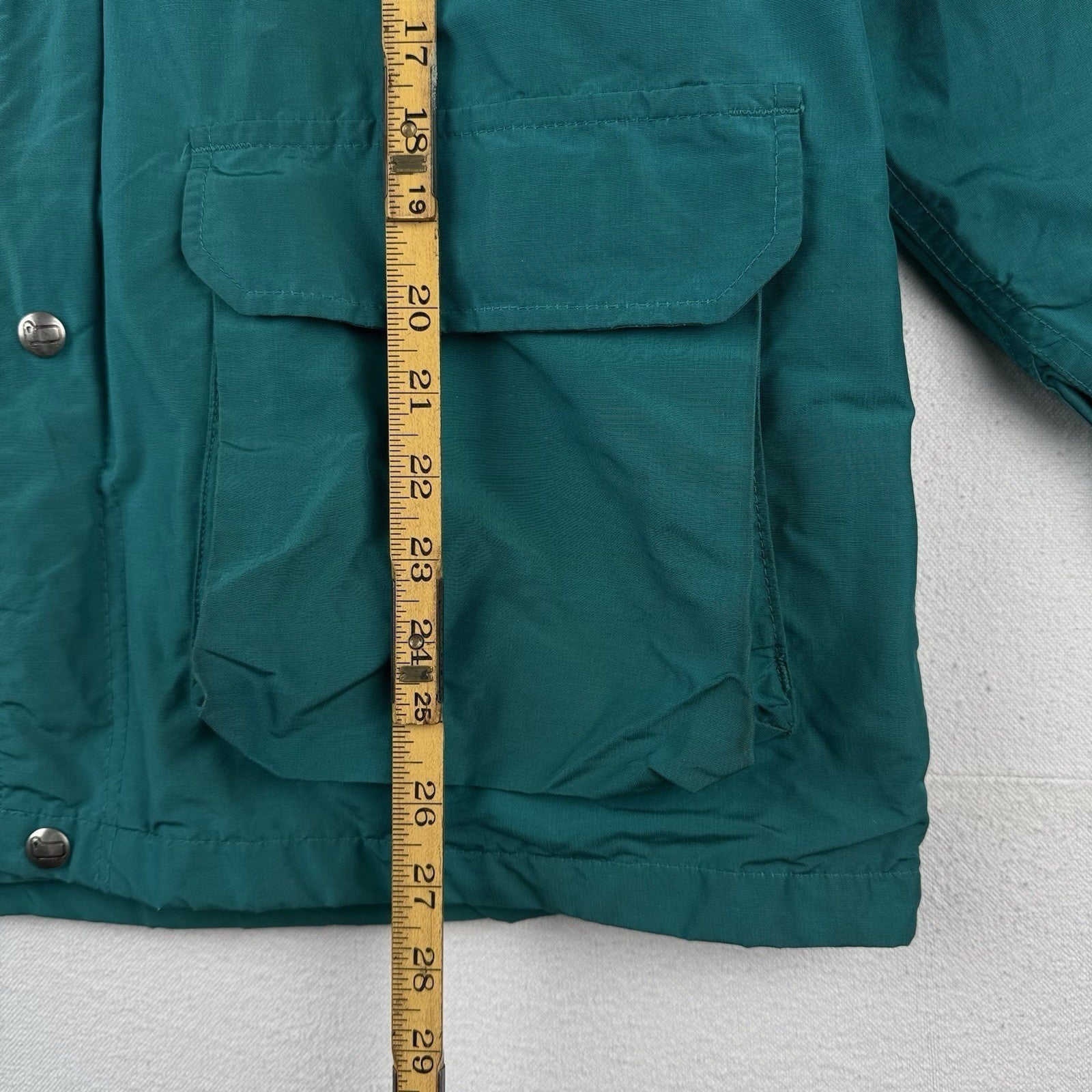 Vtg Woolrich Womens Large Wool Blend Blanket Lined Jacket Barn Chore Coat Green