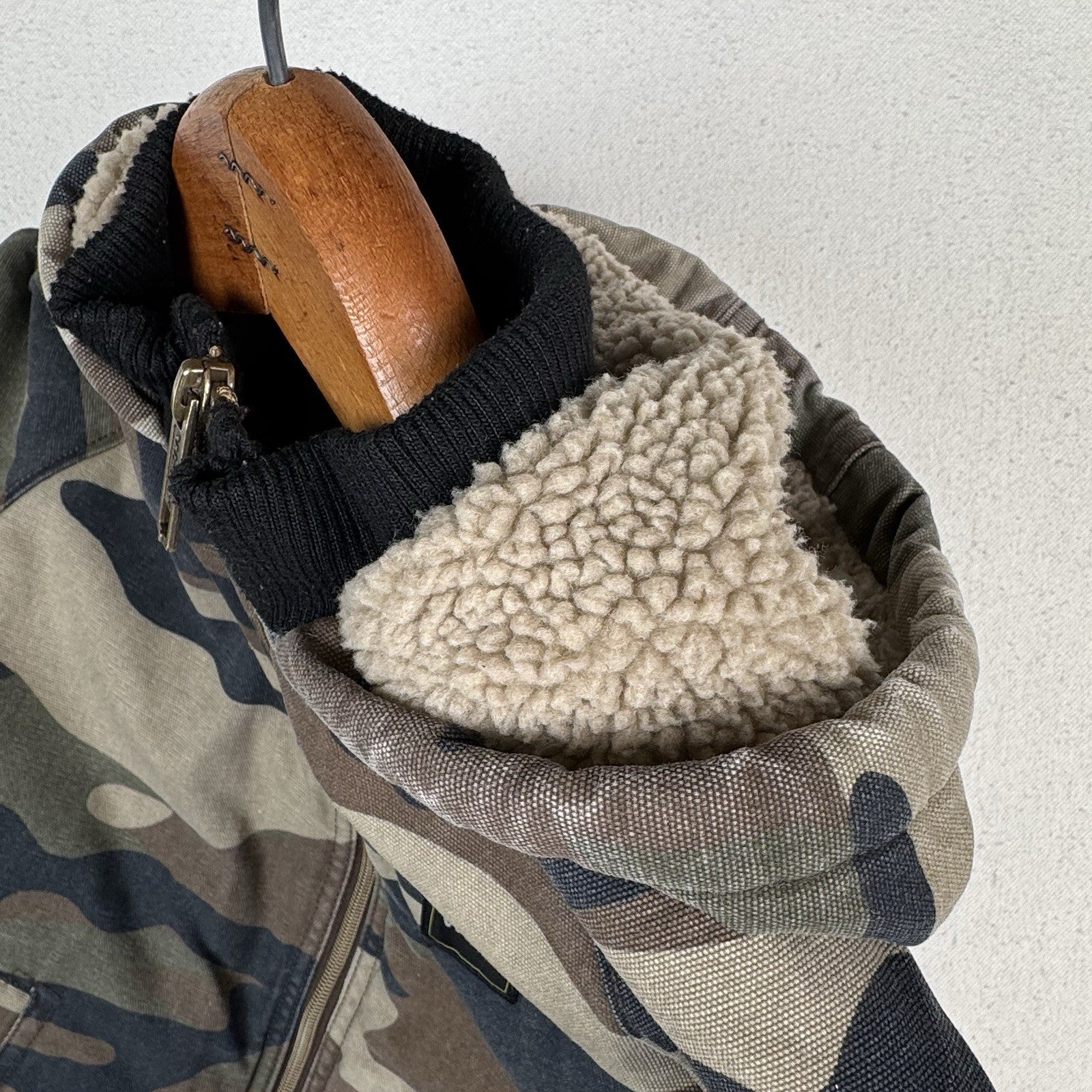 Walls Tough Wear Boys 6/7 Camouflage Sherpa Lined Grow Hunting Camp Jacket