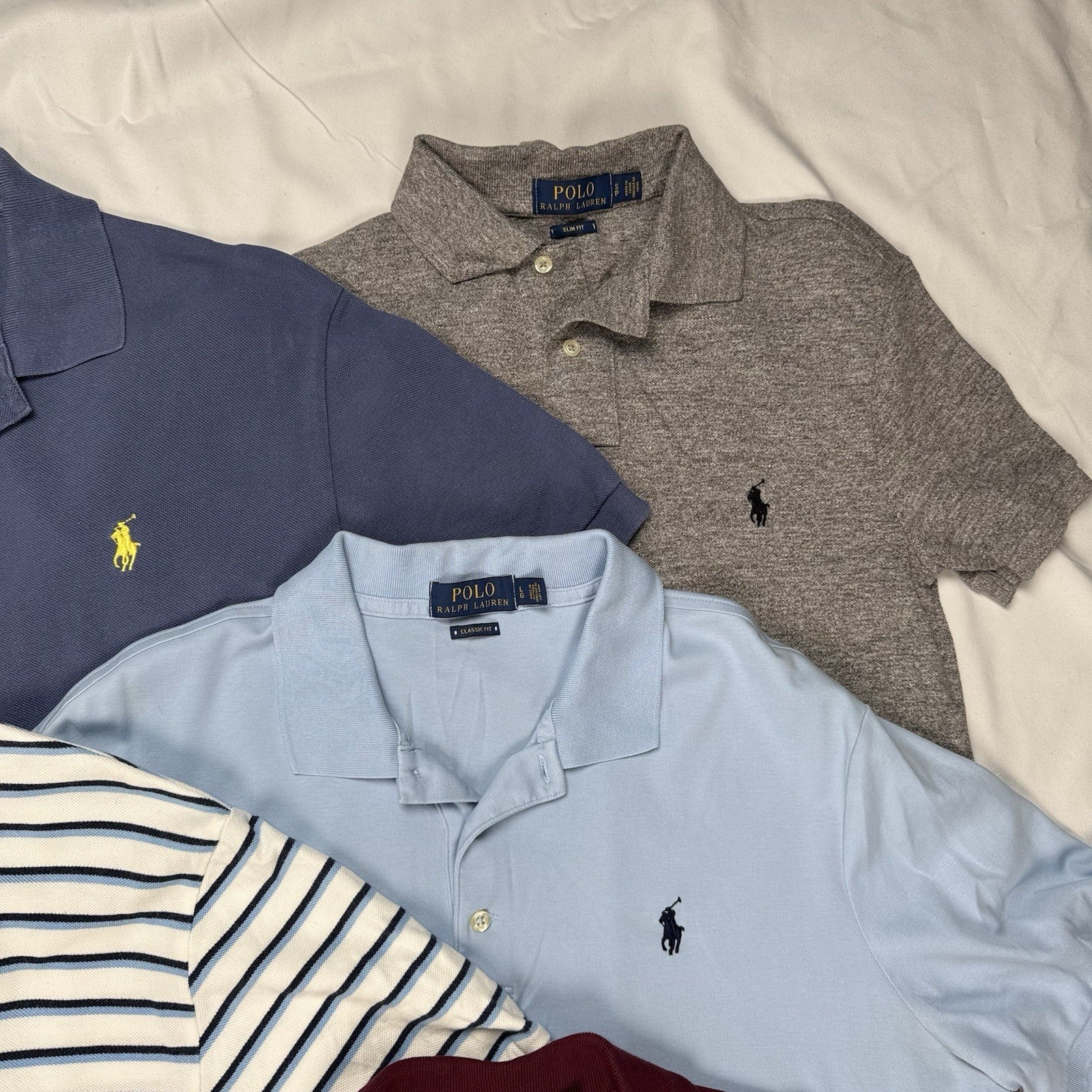Lot of 10 Polo Ralph Lauren Short Sleeve Shirts Wholesale Box S,M,L