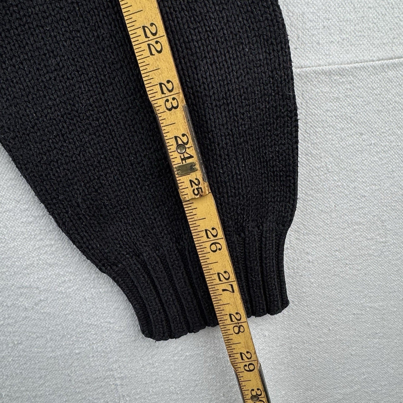 90's Vintage Polo Ralph Lauren Men's XL 100% Cotton Sweater Charcoal Black