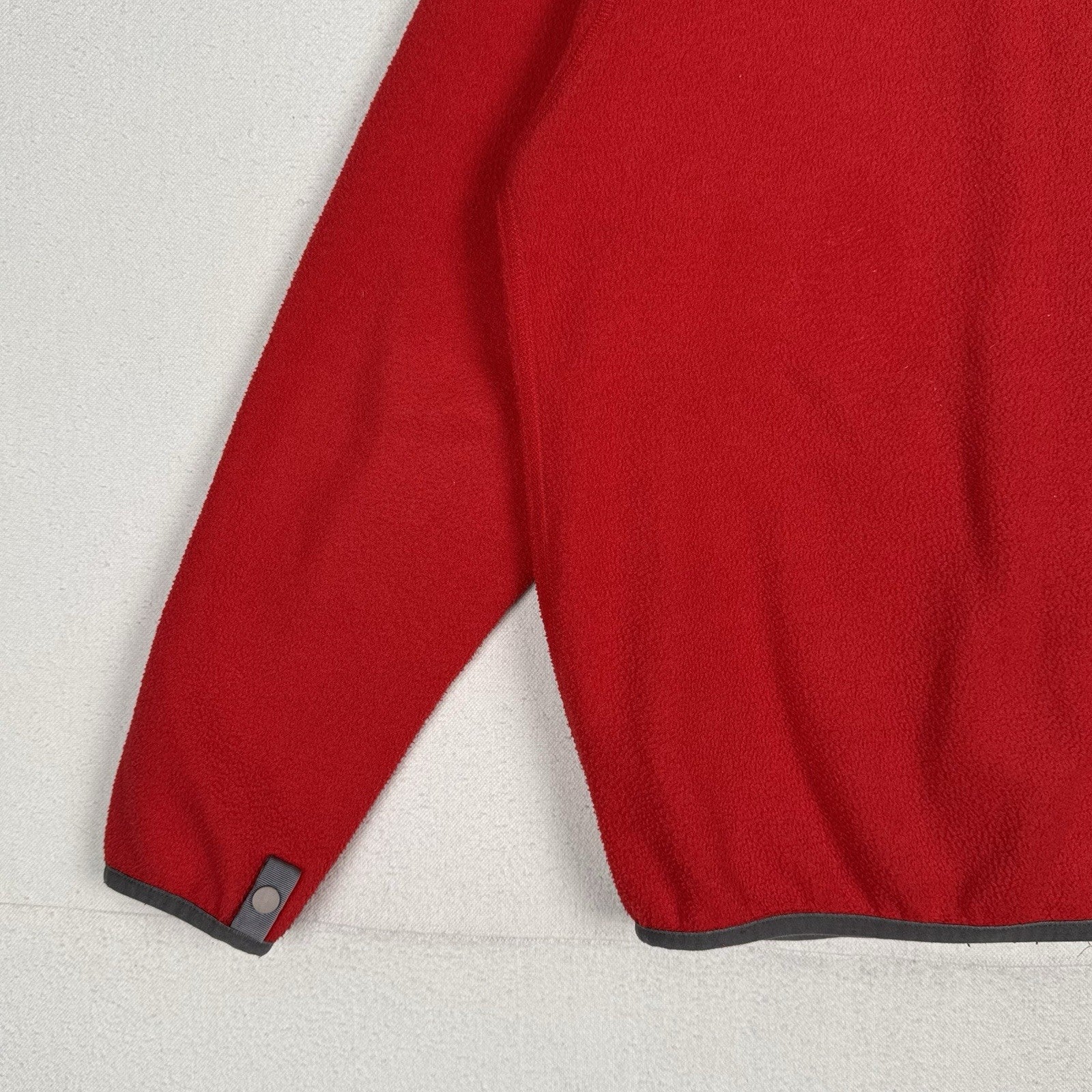 Vintage 90’s The North Face Mens Red Gray Polartec Fleece Jacket Zip Up Large 44