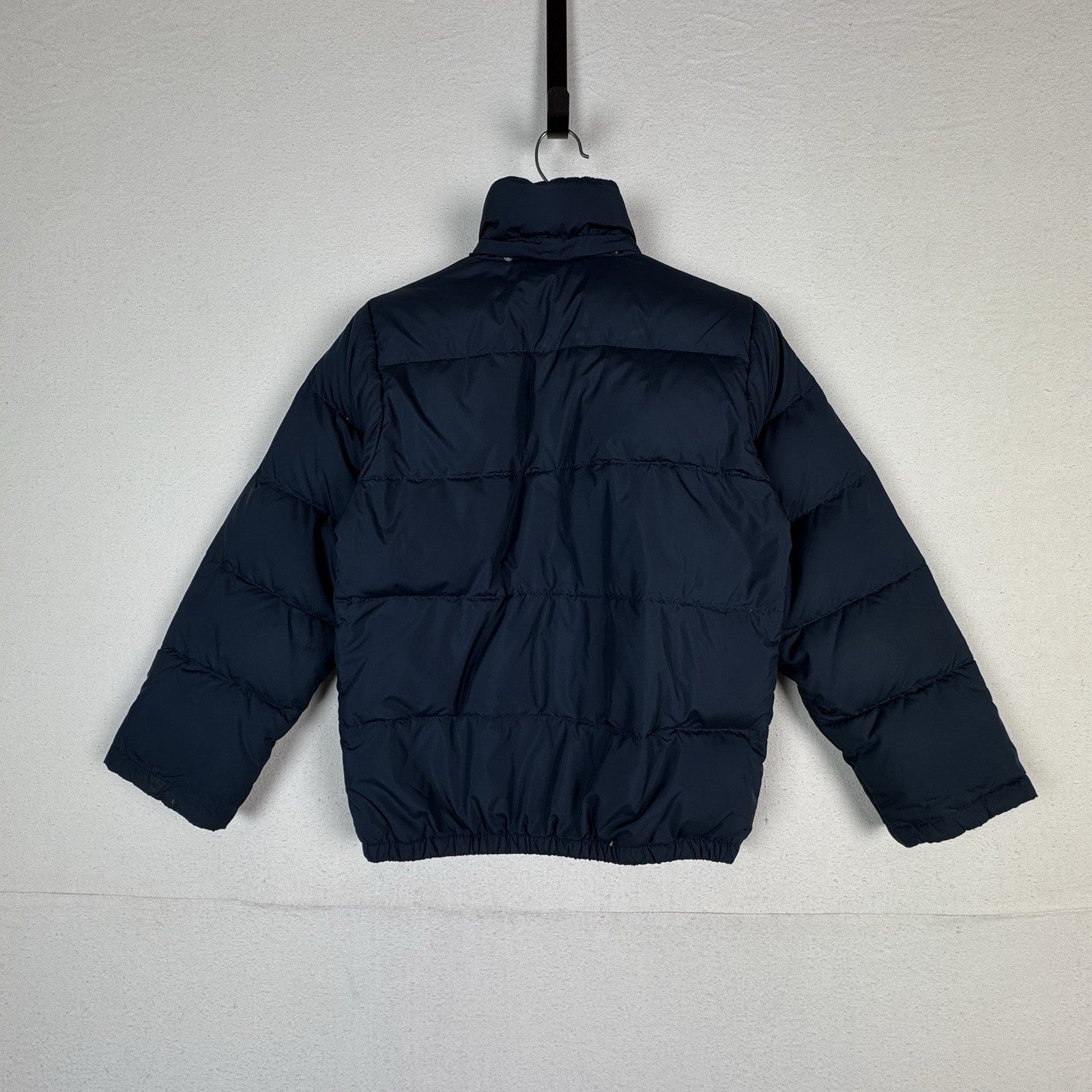 Vintage Polo Ralph Lauren Kid's Navy Blue Down Puffer Jacket Sz M 10-12 *Read