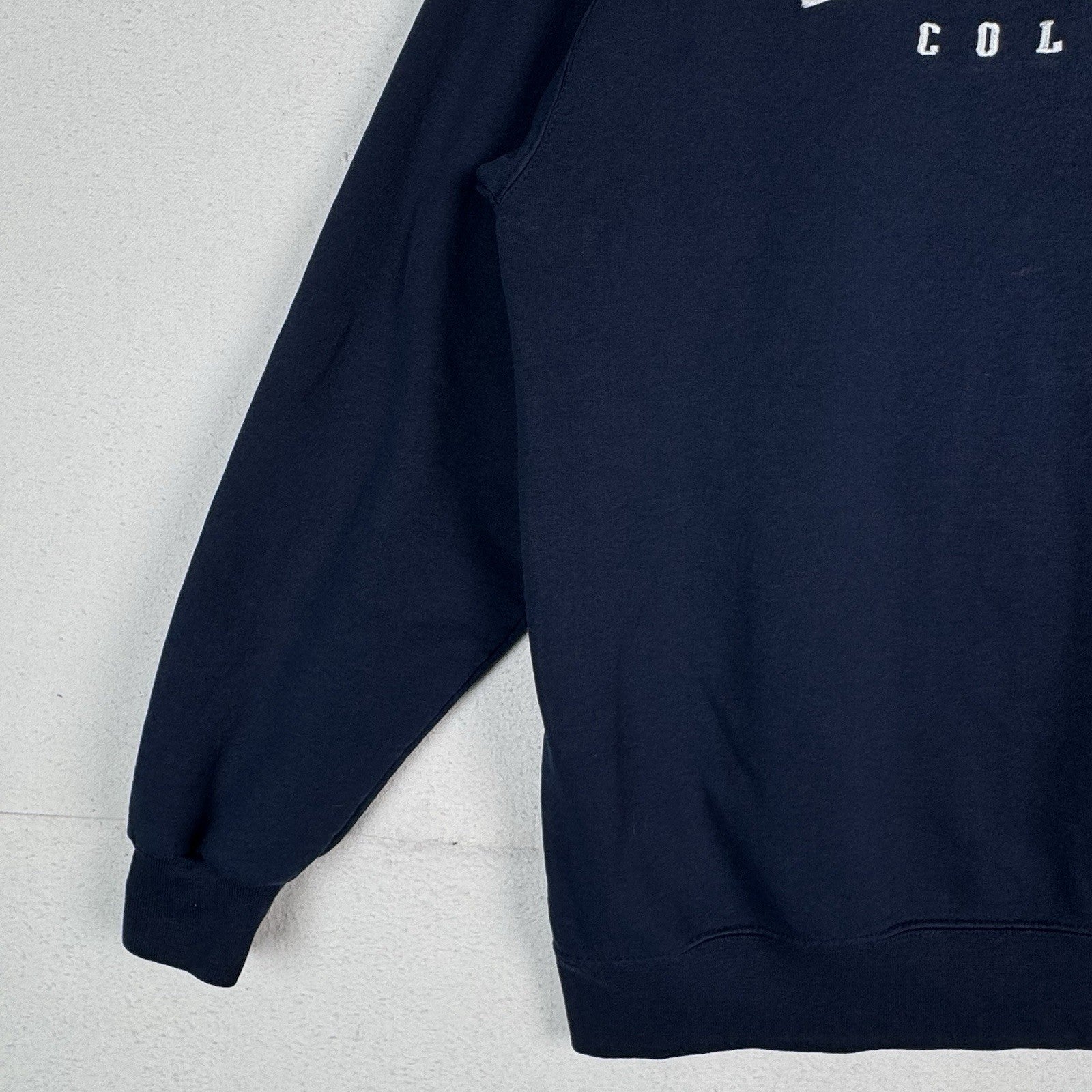 Vintage 90s Champion Hiram College Blue Sweatshirt Crewneck Embroidered XL *Read