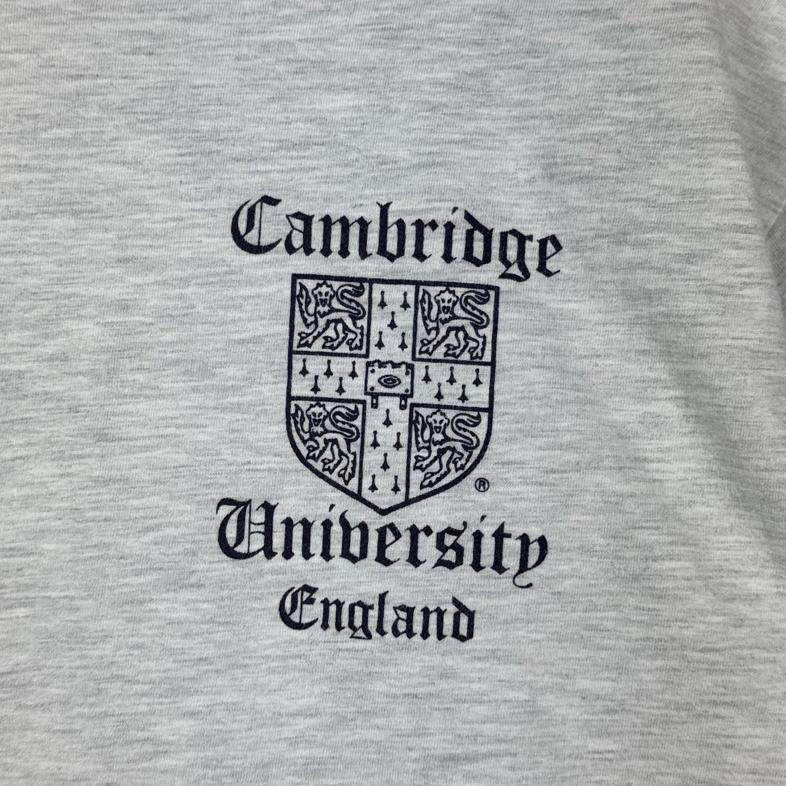 Cambridge University 90's Long Sleeve T-shirt 100% cotton Small Vintage Preppy