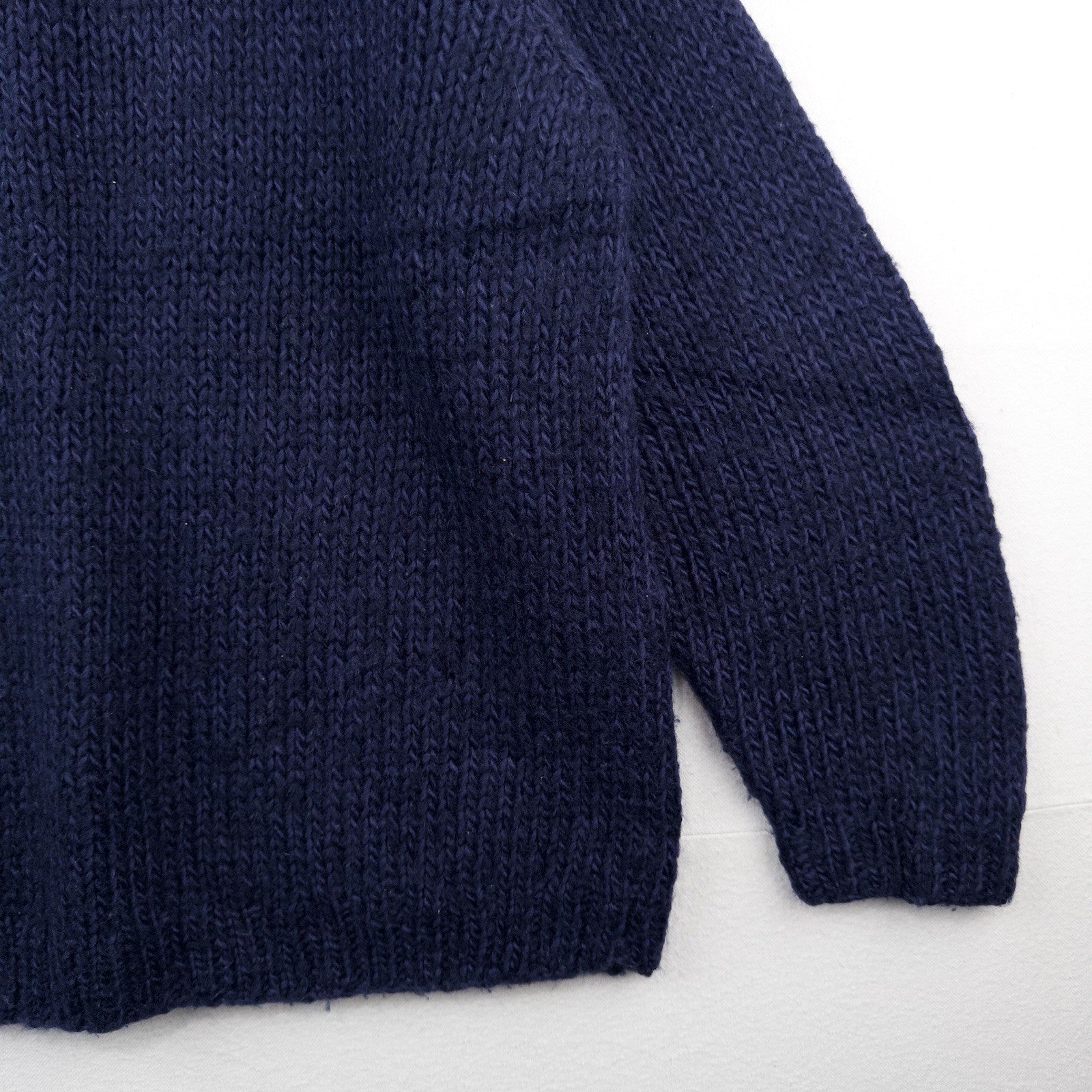 90’s Vtg LL Bean Wool Sweater Chunky Blue Knit Classic Minimalist Women’s XL