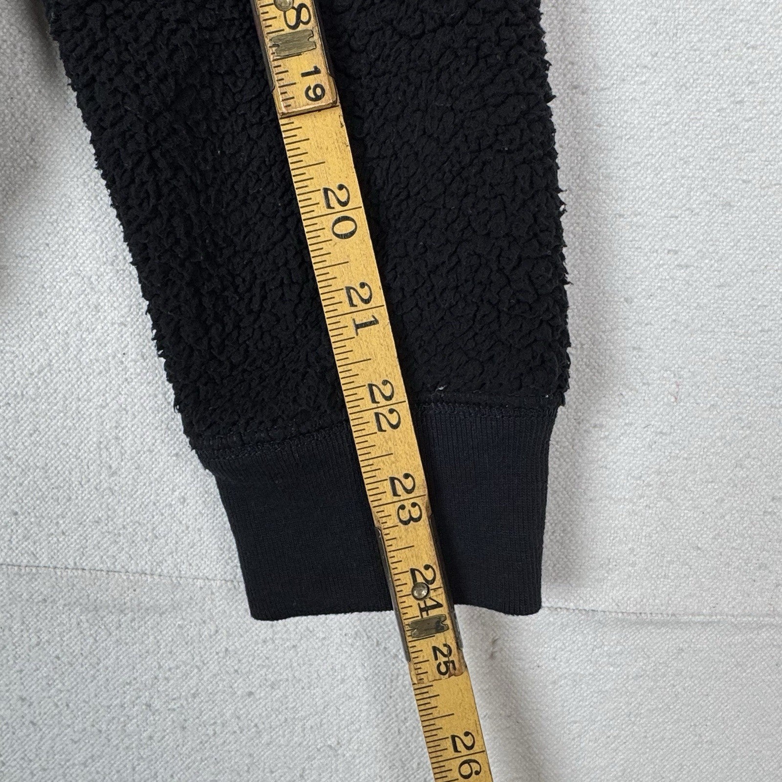 Abercrombie & Fitch Sweatshirt Teddy Youth Size 15/16 Fleece Jacket Black Zip