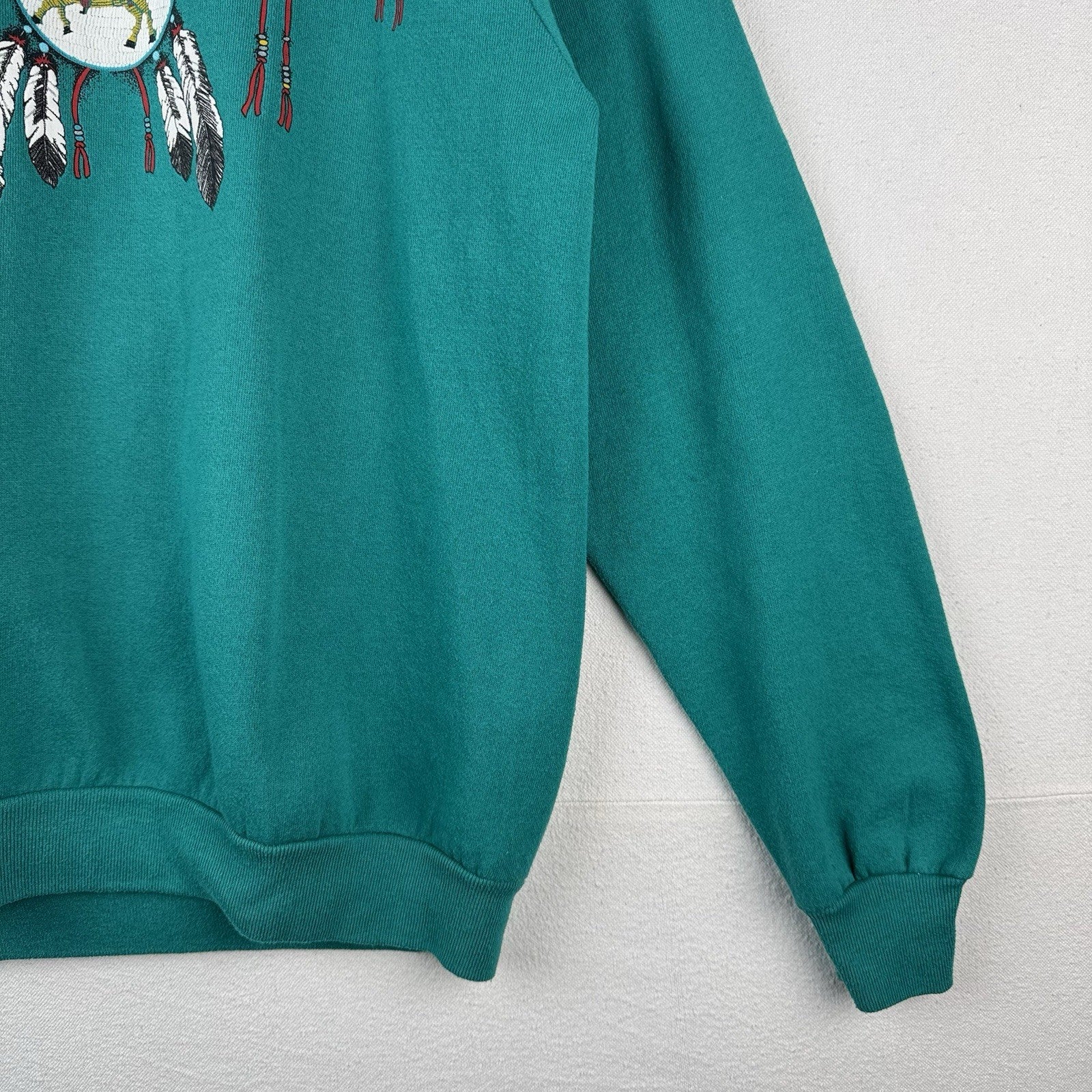 90’s Vintage Aztec Native Print Crewneck Sweatshirt Jerzees Size XL