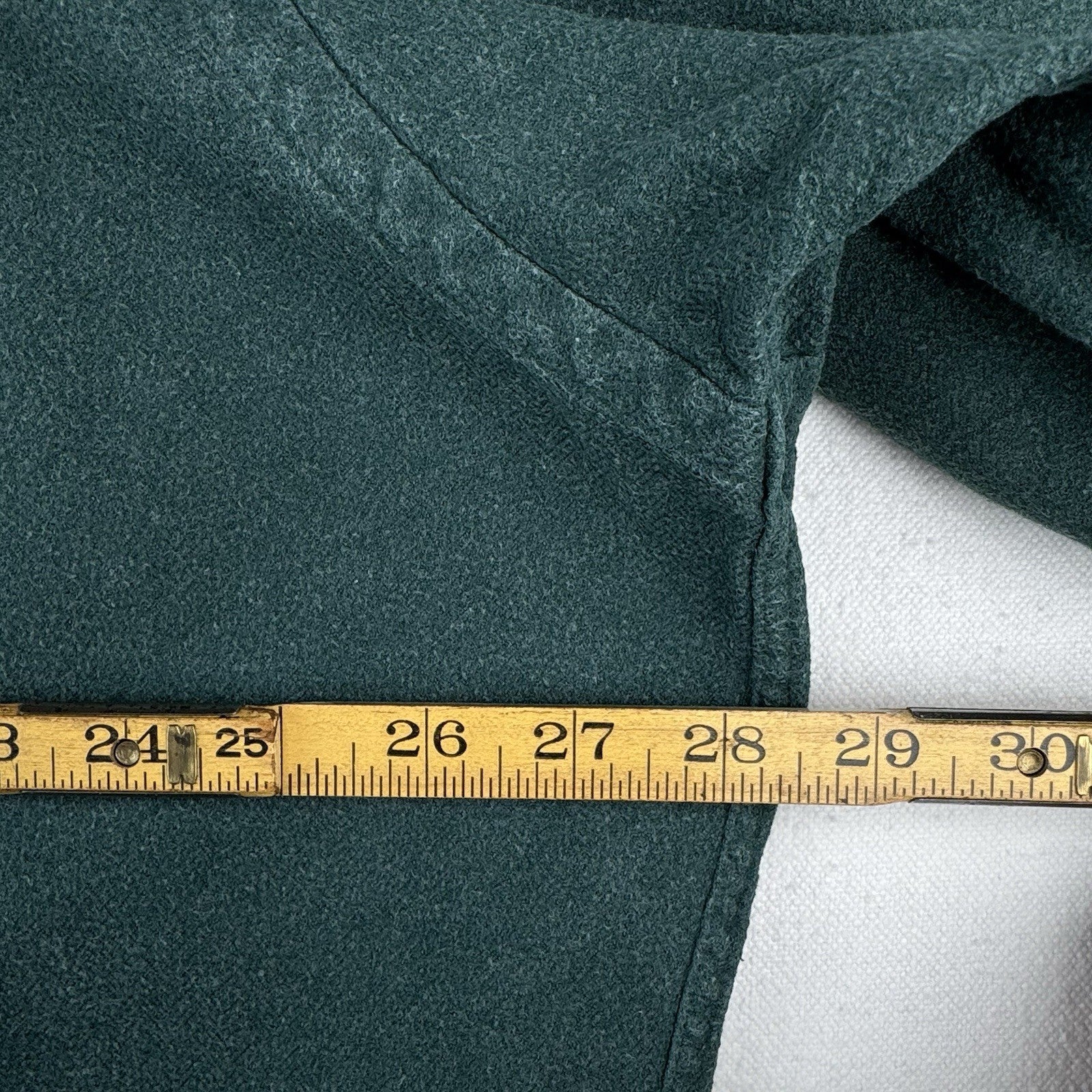 90’s Vtg Polo Ralph Lauren GI Chamois Flannel Shirt Size 2XL Forest Green