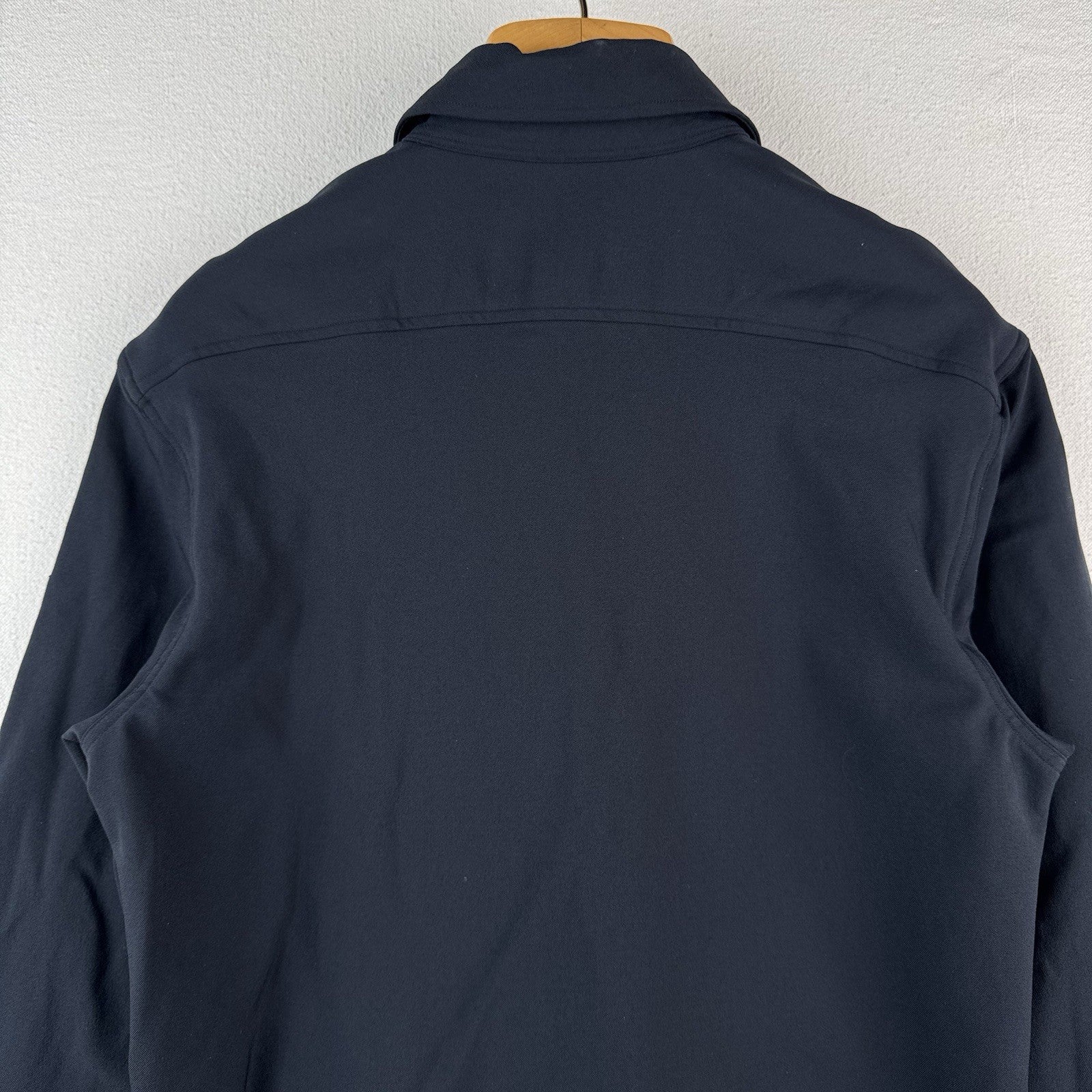 Vintage Ralph Lauren Polo Sport Women’s 12 Navy Blue Military Shirt Stretch