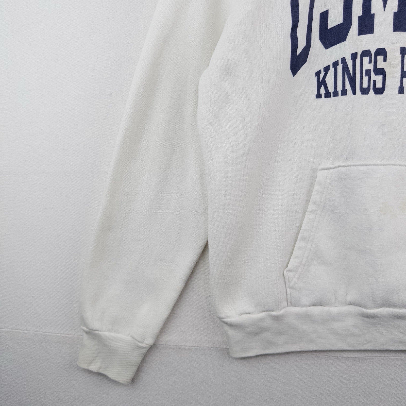 80’s Vtg Champion USMMA Merchant Marine Academy Kings Point XL White Hoodie USA